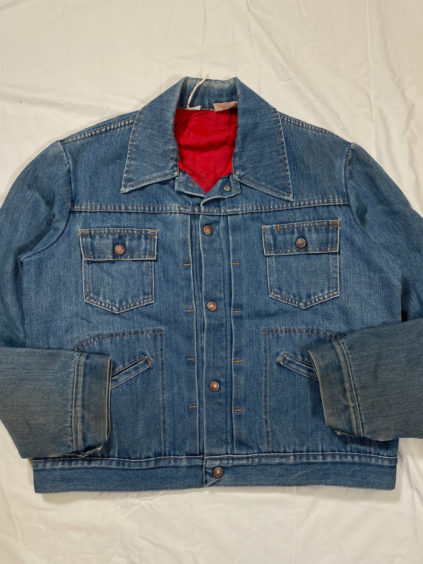 1960's/1970's Quilt Lined Denim Jacket - XL