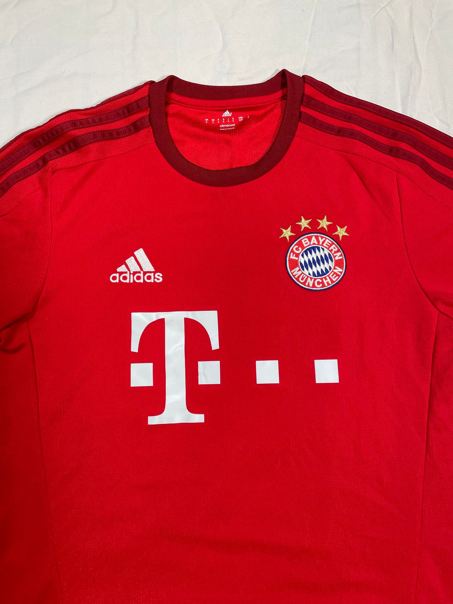 2015-2016 Adidas Bayern Munich FC Soccer/Futbol Jersey/Kit - S