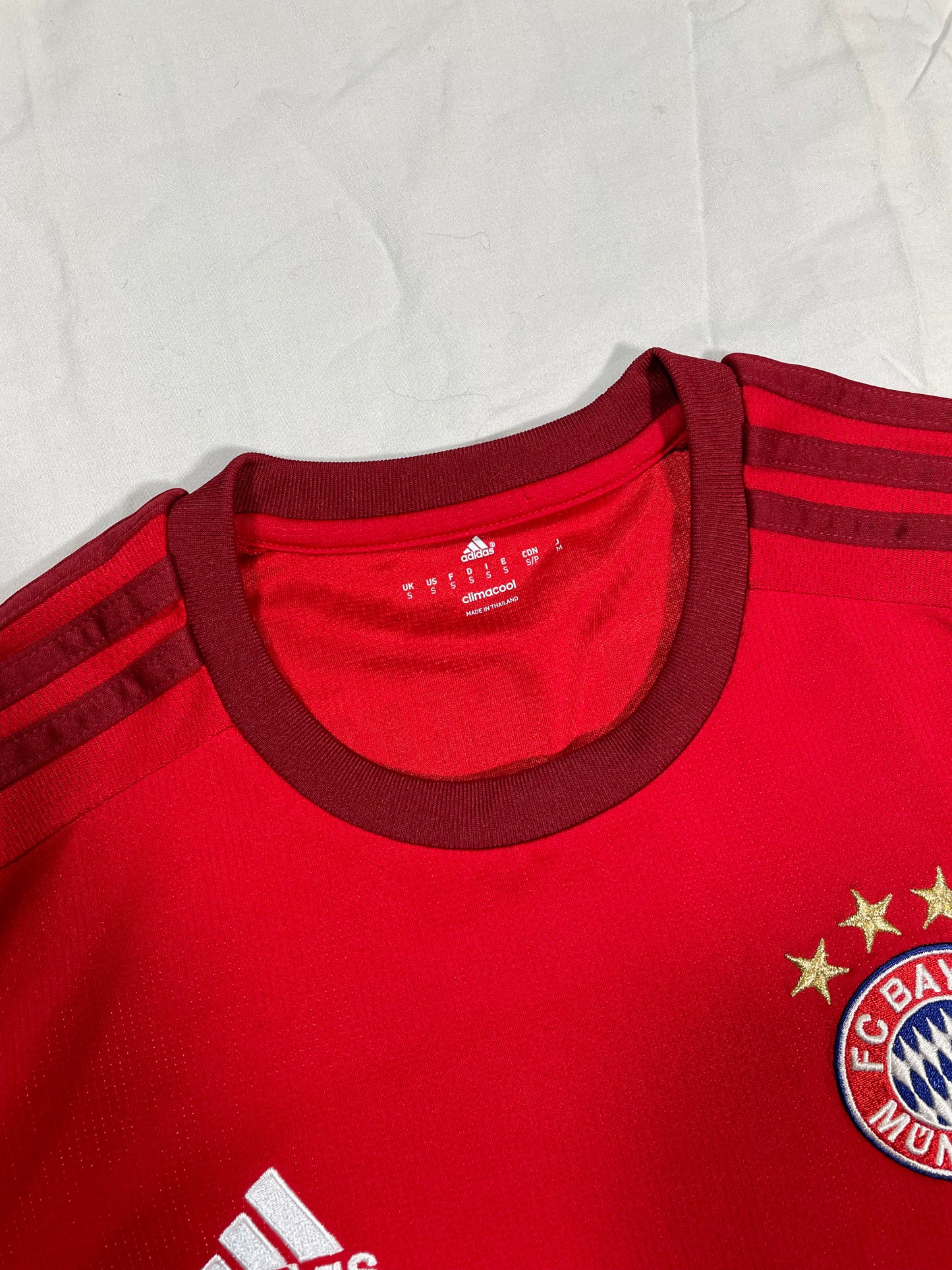 2015-2016 Adidas Bayern Munich FC Soccer/Futbol Jersey/Kit - S