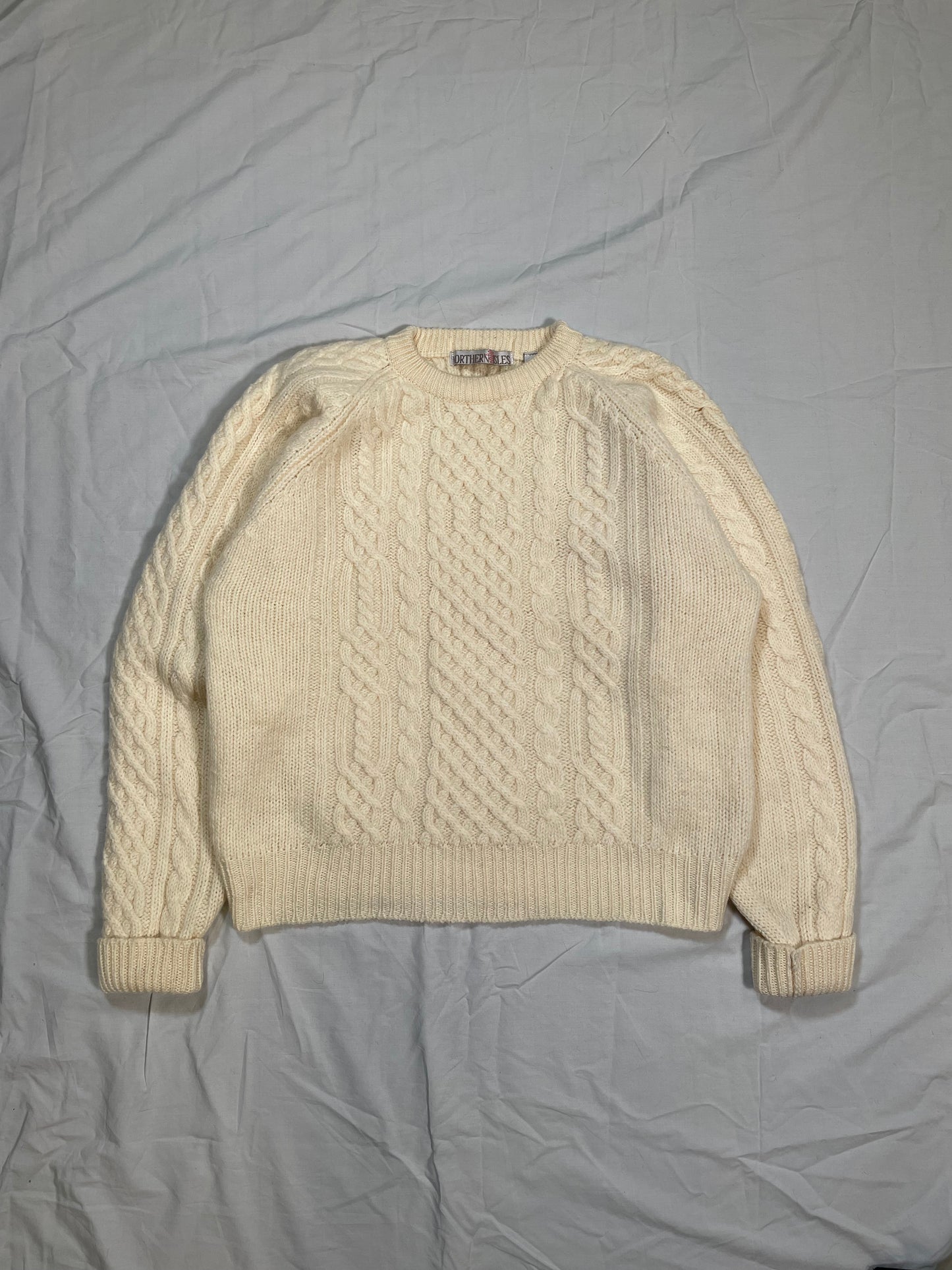 1980's/1990's Northern Isles Cable Knit Fisherman Sweater - M