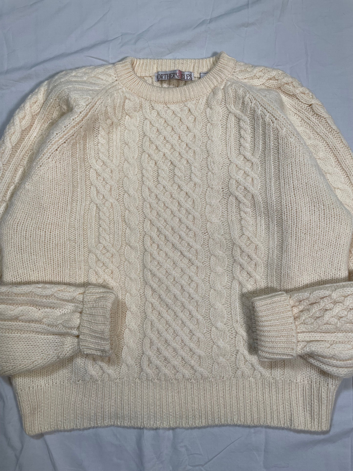 1980's/1990's Northern Isles Cable Knit Fisherman Sweater - M