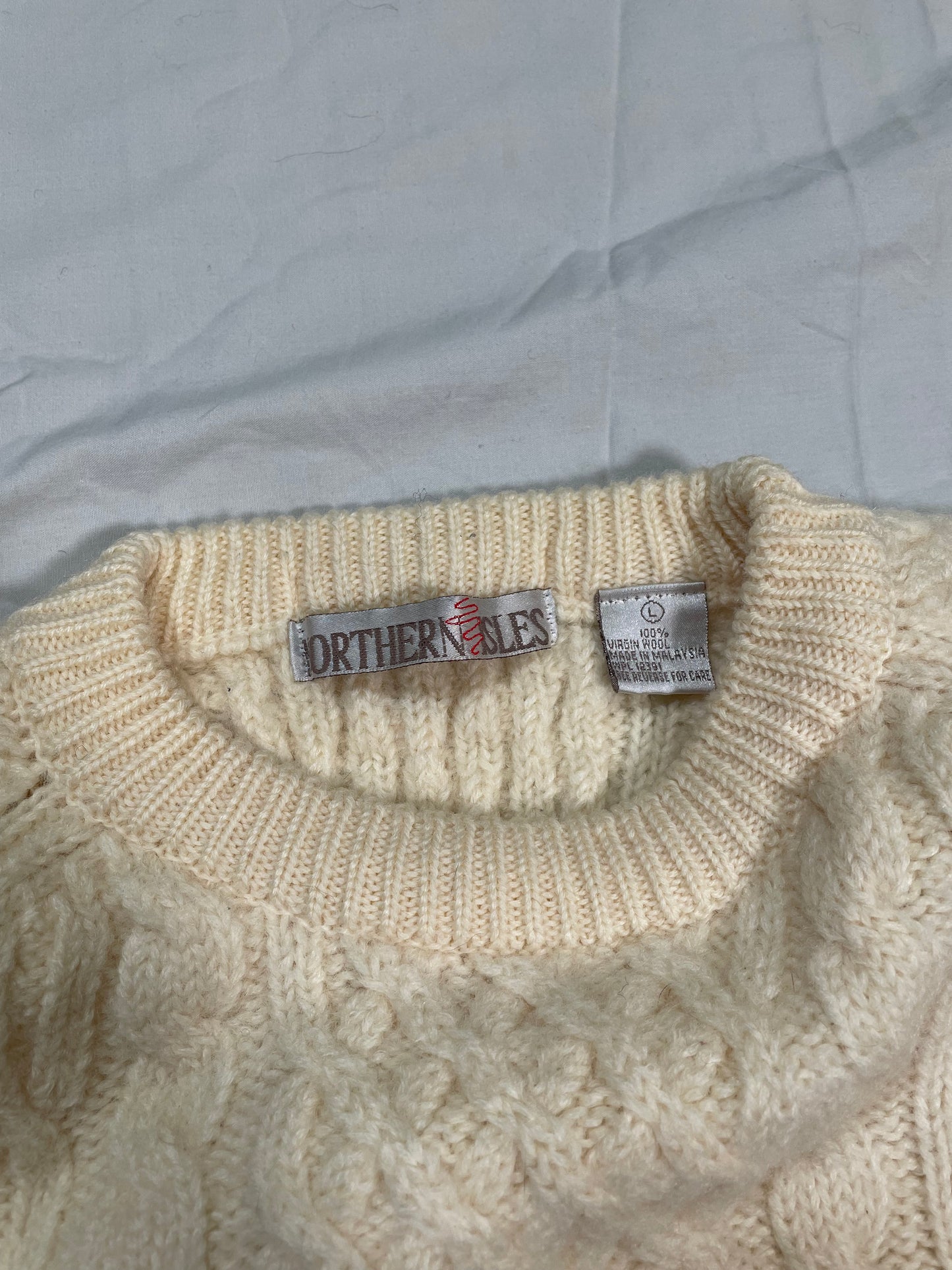 1980's/1990's Northern Isles Cable Knit Fisherman Sweater - M