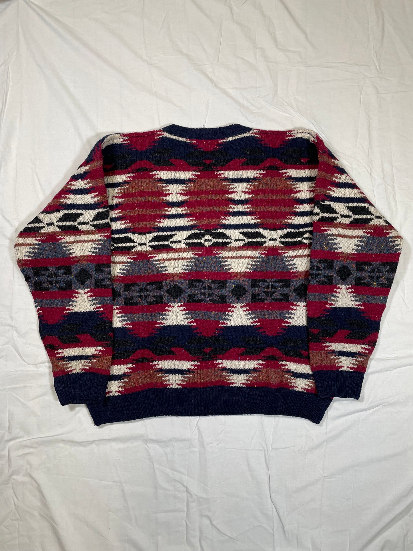 1980's/1990's Etchings Wool Patterned Knit Sweater - L