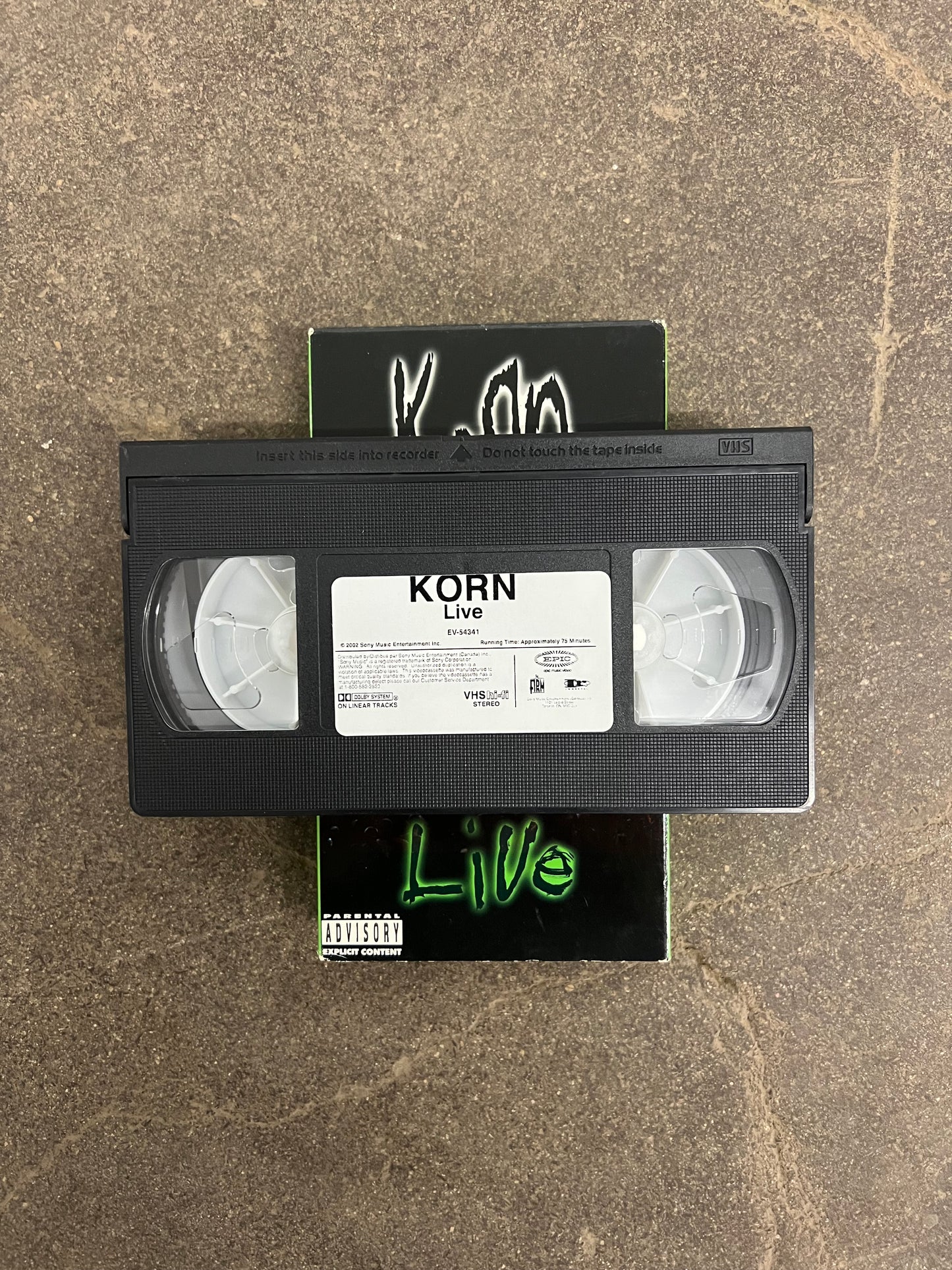 2002 Korn Live VHS Tape