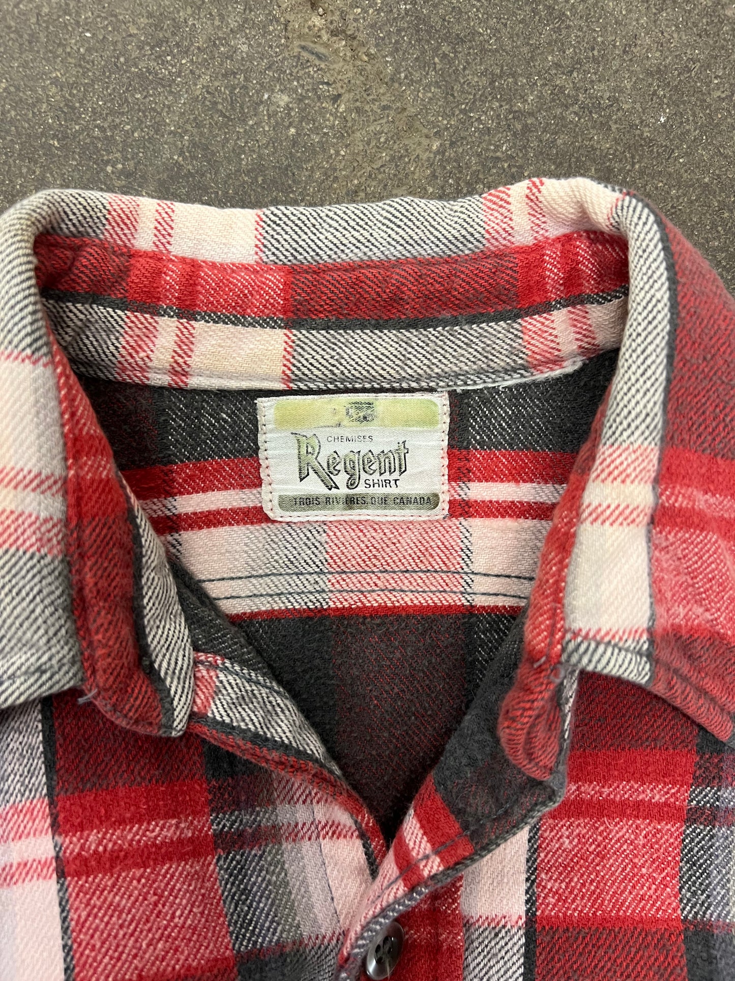 1970's Regent Plaid Cotton Flannel Shirt - L