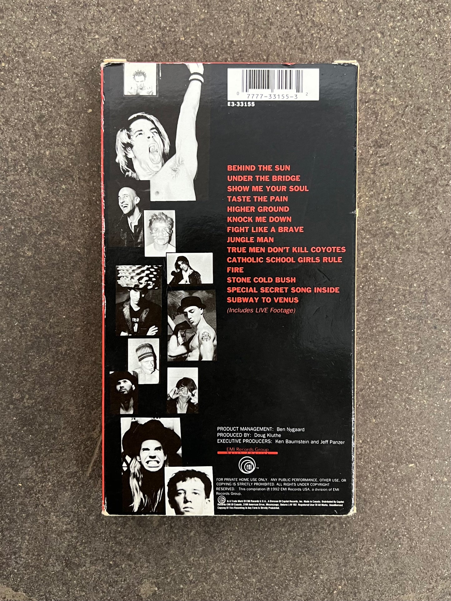 1992 Best of Red Hot Chili Peppers What Hits? VHS Tape