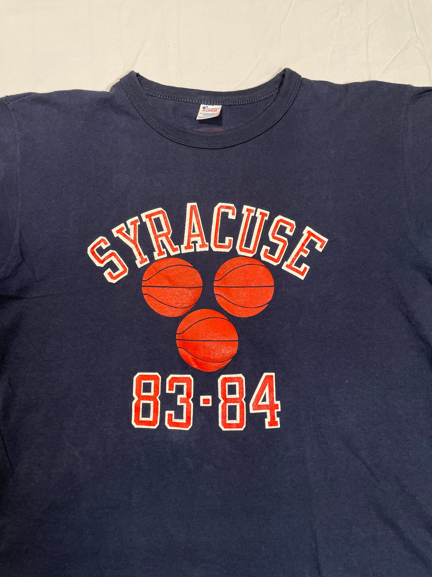 1983 Champion Syracuse Basketball Graphic T-Shirt - L