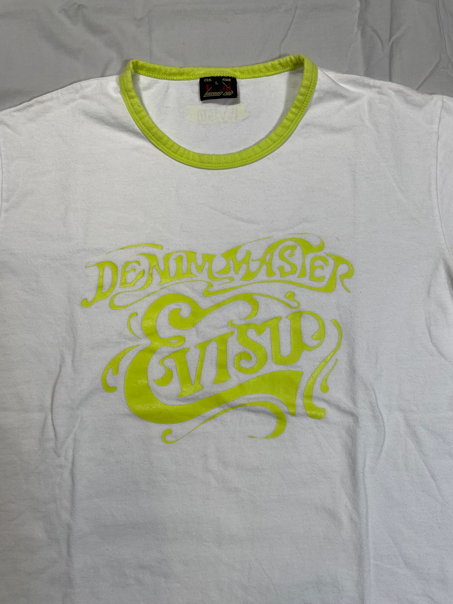 2000's Evisu Graphic Ringer T-Shirt - L