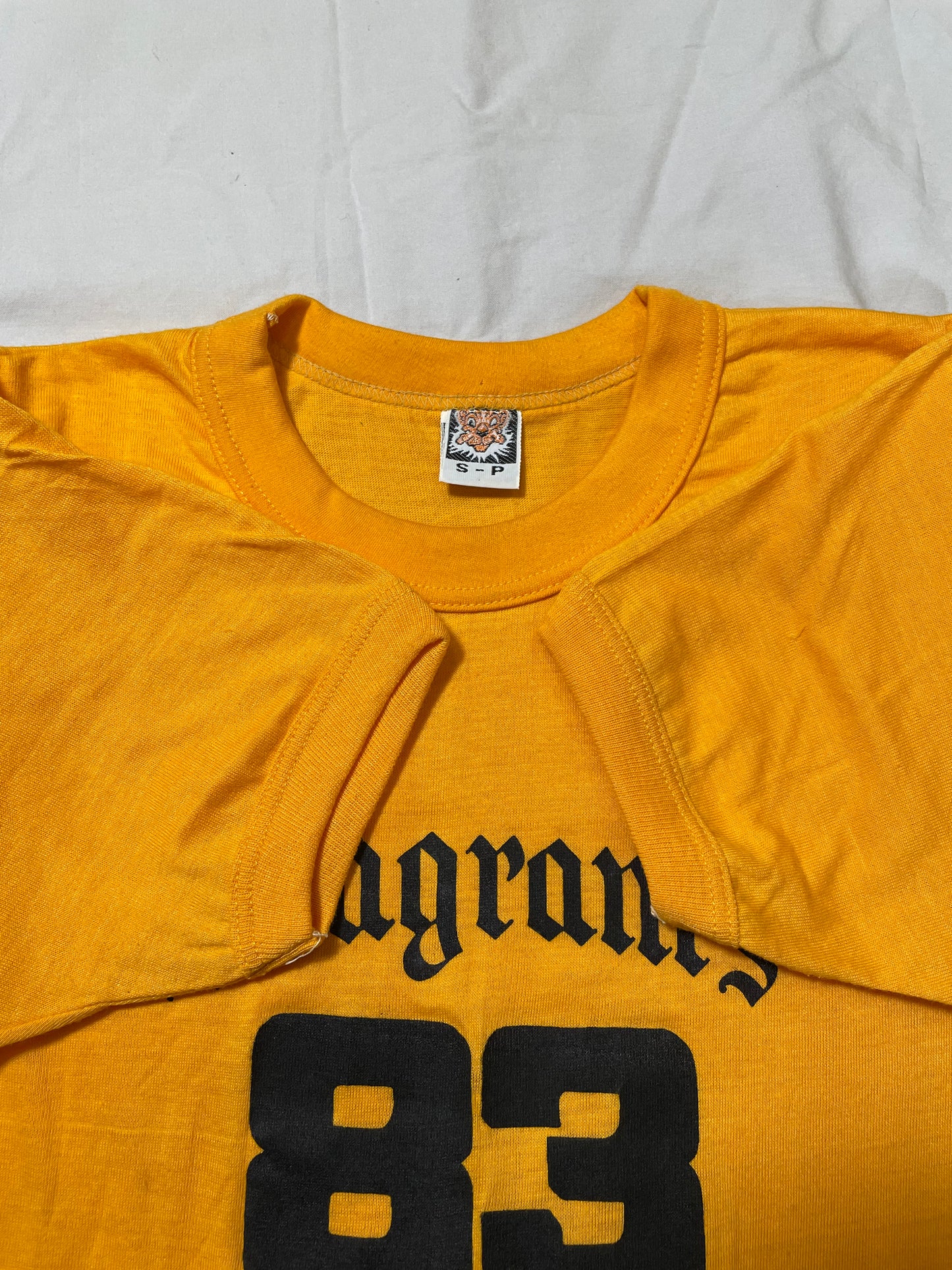 1983 Seagram's Whisky Graphic Ringer T-Shirt - S