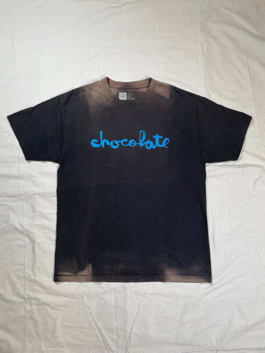 2000's Chocolate Skateboards Faded Graphic Logo T-Shirt - L