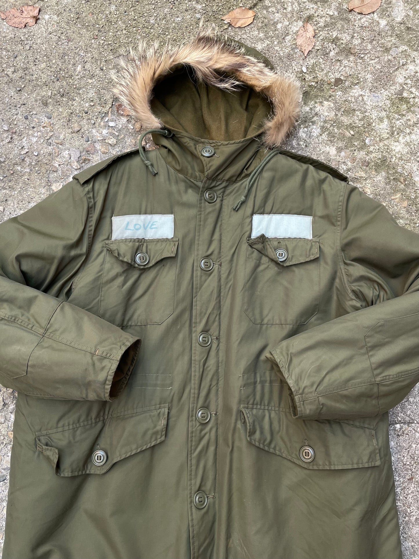 1973 Canadian Armed Forces ECW OG 107 Parka Coat - XL