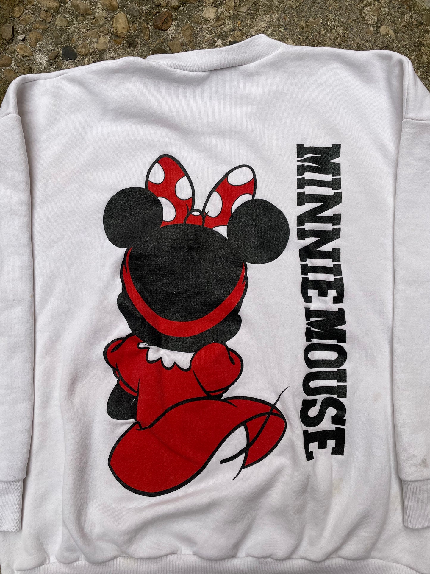 1980's/1990's Minnie Mouse Double Sided Graphic Crewneck Sweatshirt - XL