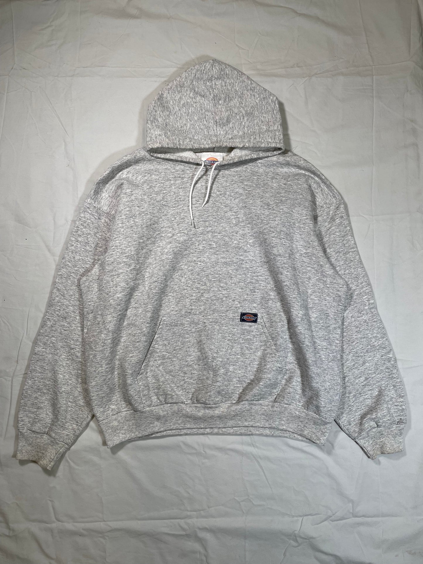 1990's Dickies Heather Gray Blank Hoodie Sweatshirt - XL