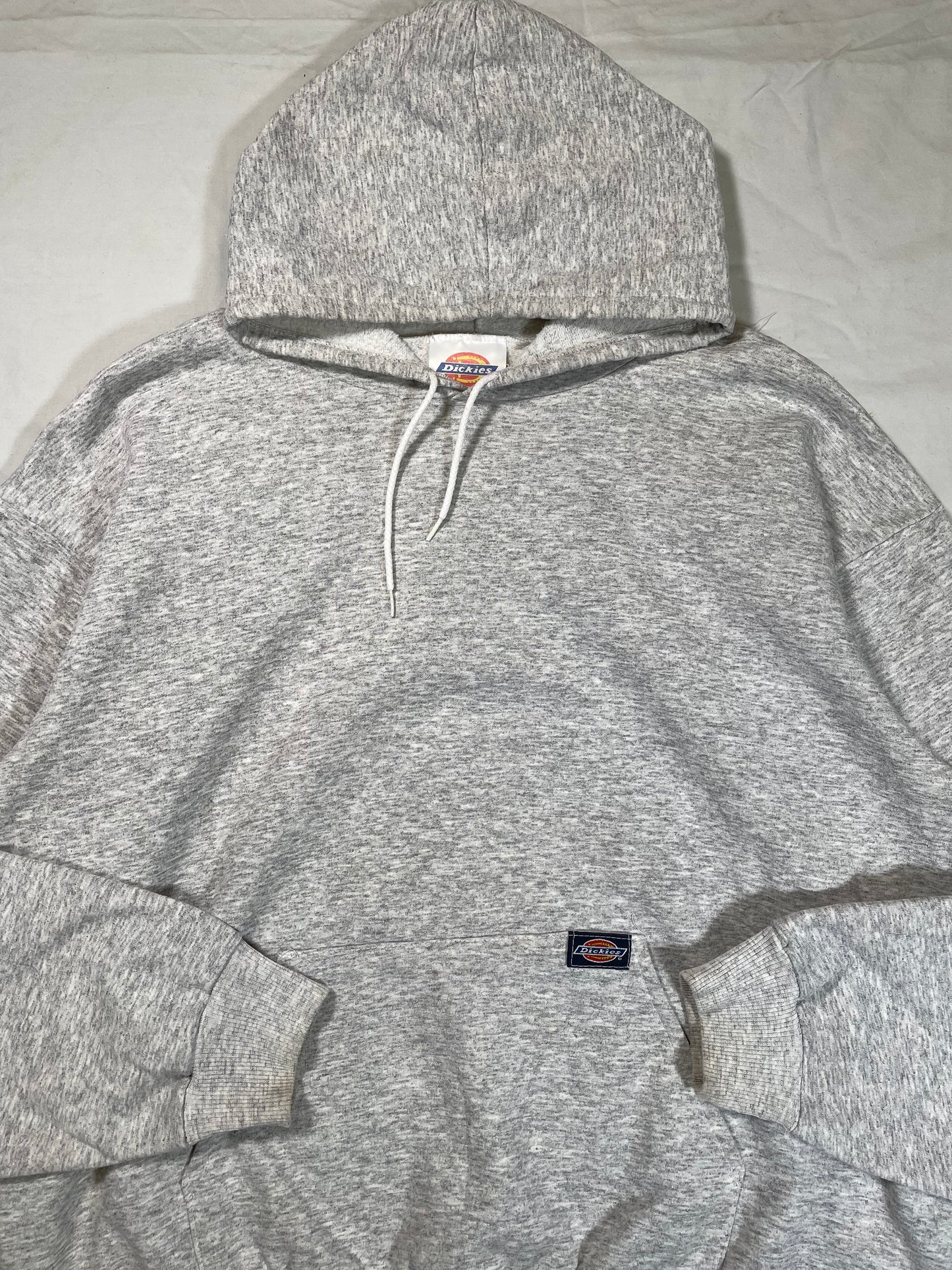 1990's Dickies Heather Gray Blank Hoodie Sweatshirt - XL