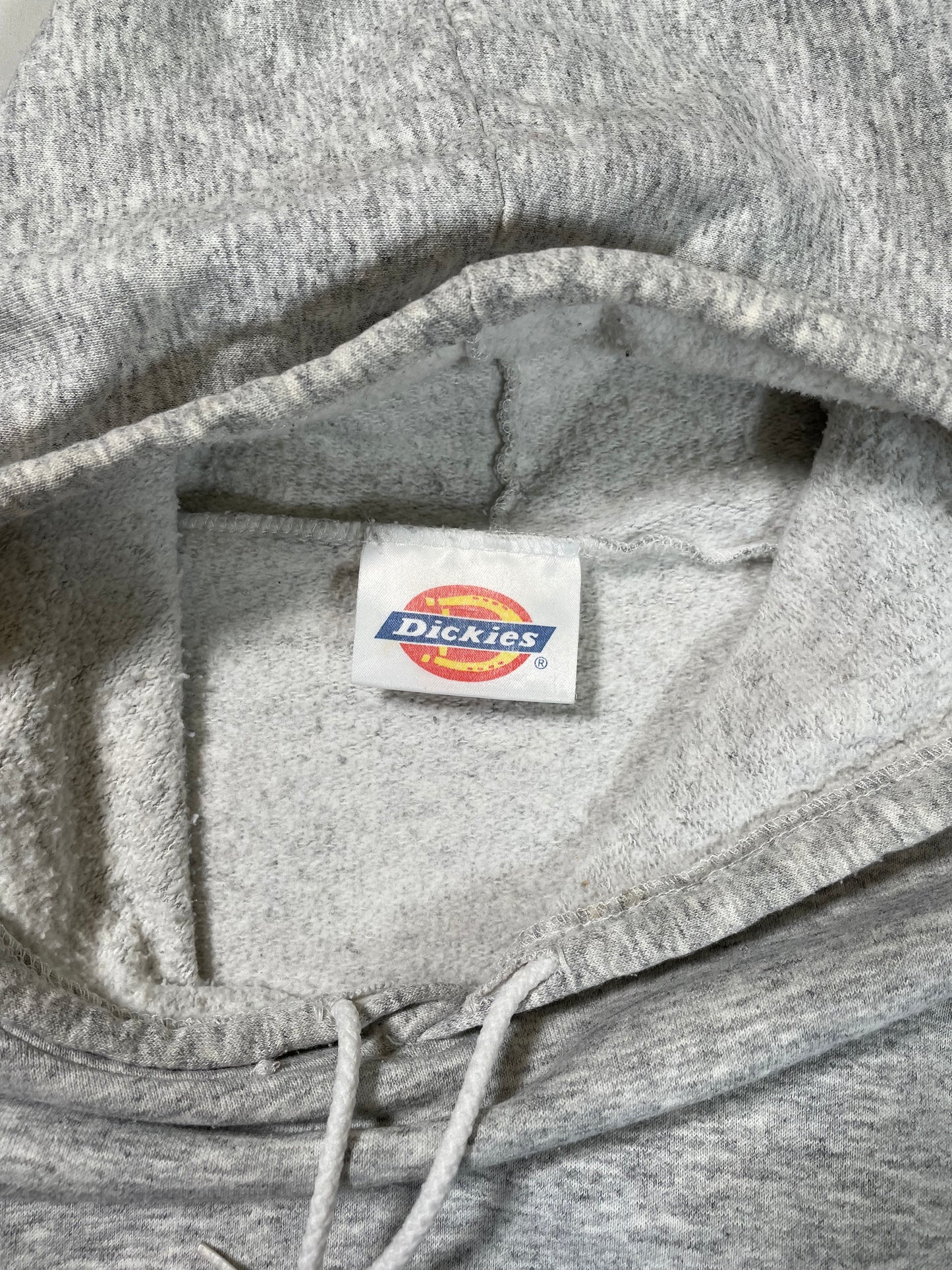 1990's Dickies Heather Gray Blank Hoodie Sweatshirt - XL