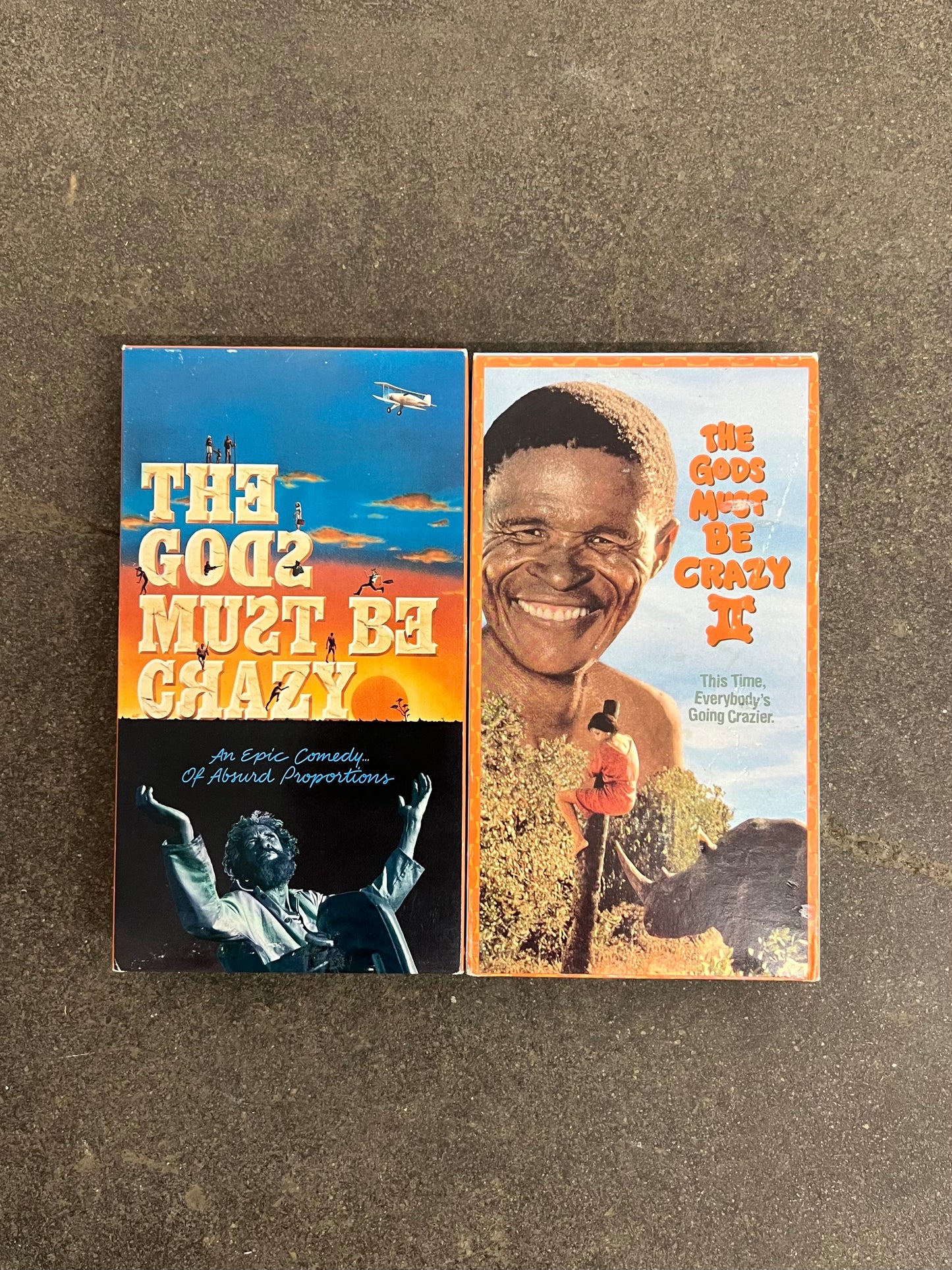 1990 The Gods Must Be Crazy 1 & 2 VHS Tapes