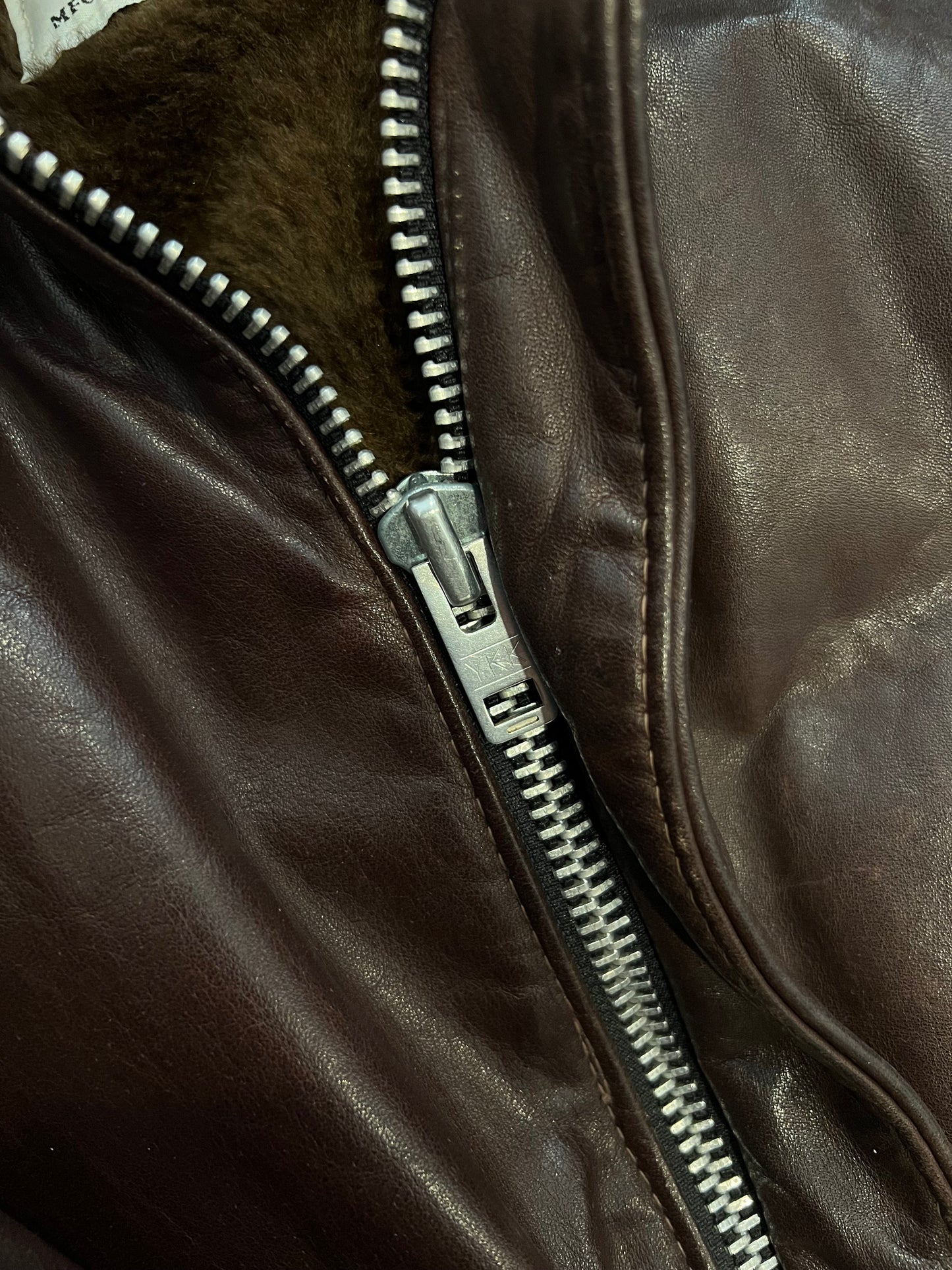 1980's Schott I-S-674-M-S Leather Flight Jacket - 44/L