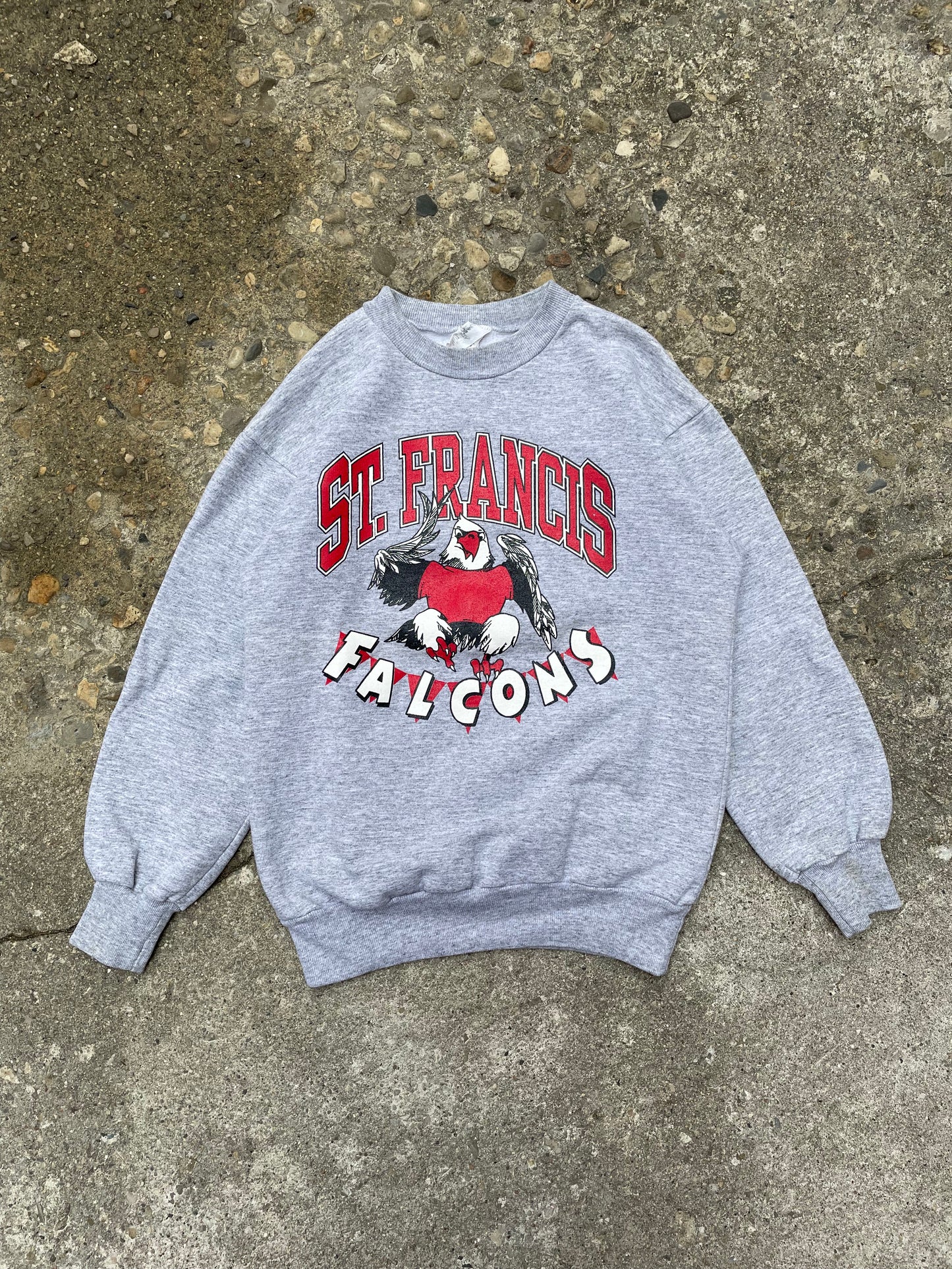 1990's St. Francis Falcons Crewneck Sweatshirt - M