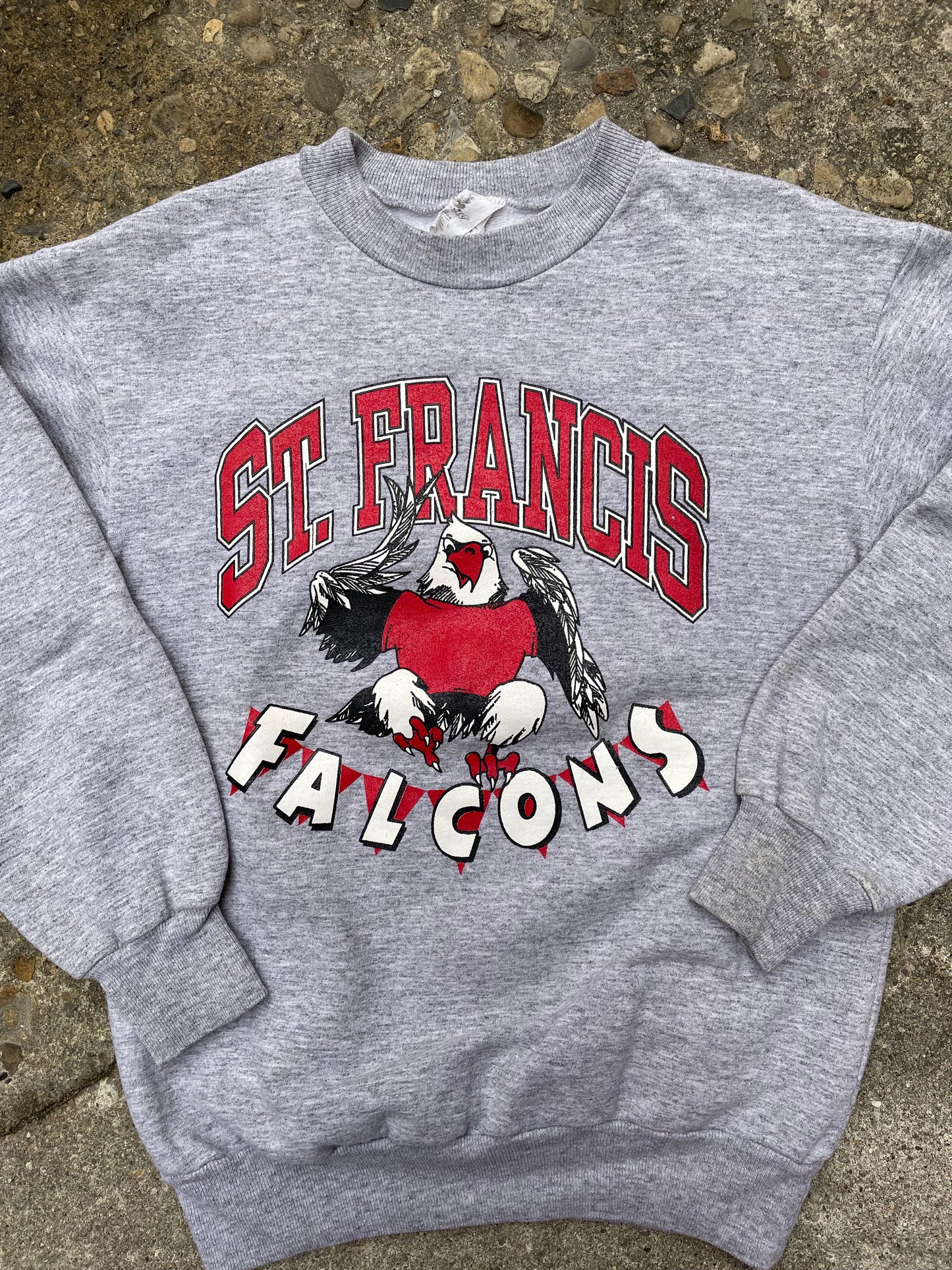 1990's St. Francis Falcons Crewneck Sweatshirt - M