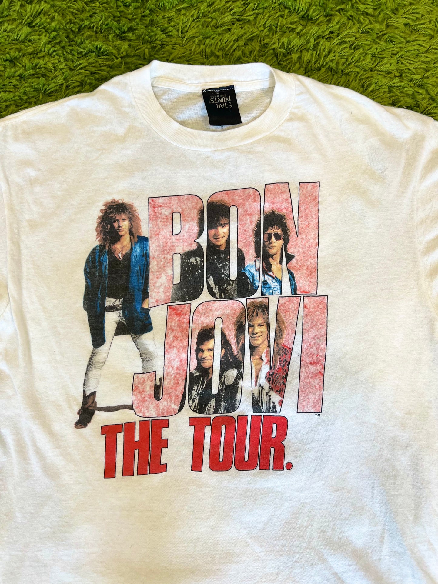 1987 Bon Jovi 'The Tour' Band T-Shirt - L