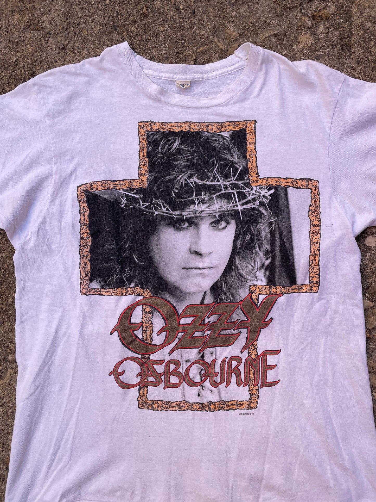 1988/1989 Ozzy Osbourne 'No Rest For The Wicked' Tour Band T-Shirt - L