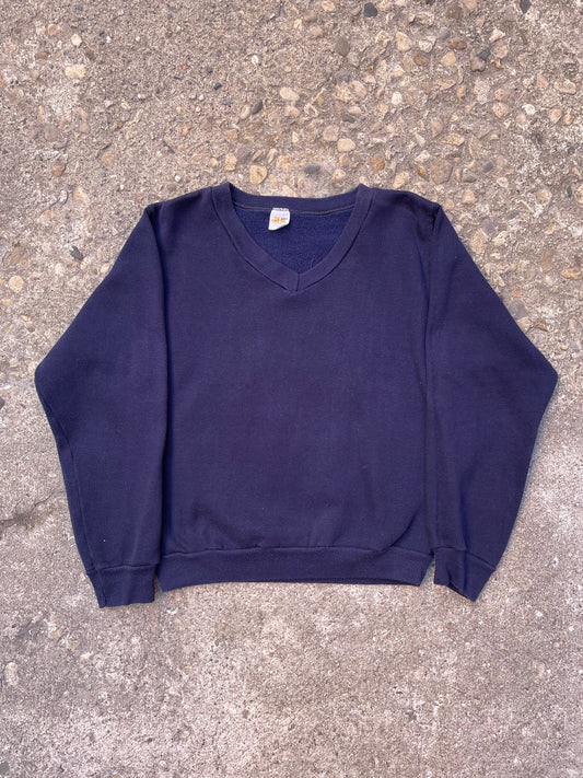 1970's Russell Athletic Blank V-Neck Sweatshirt - XS/S