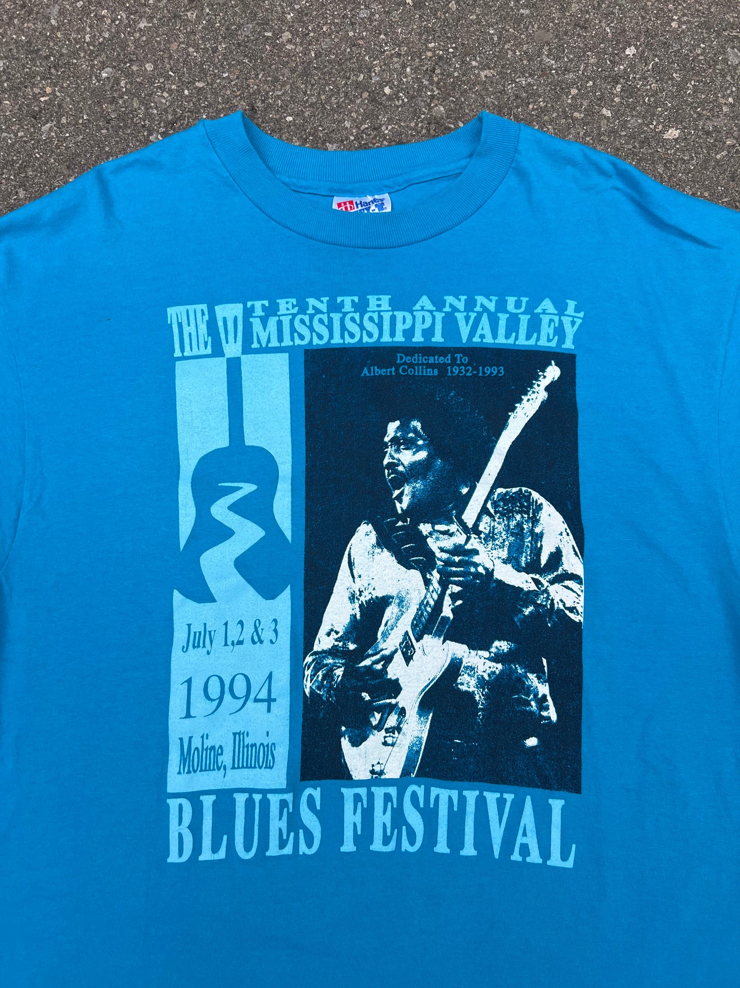 1994 The Mississippi Valley Blues Festival Graphic T-Shirt - L
