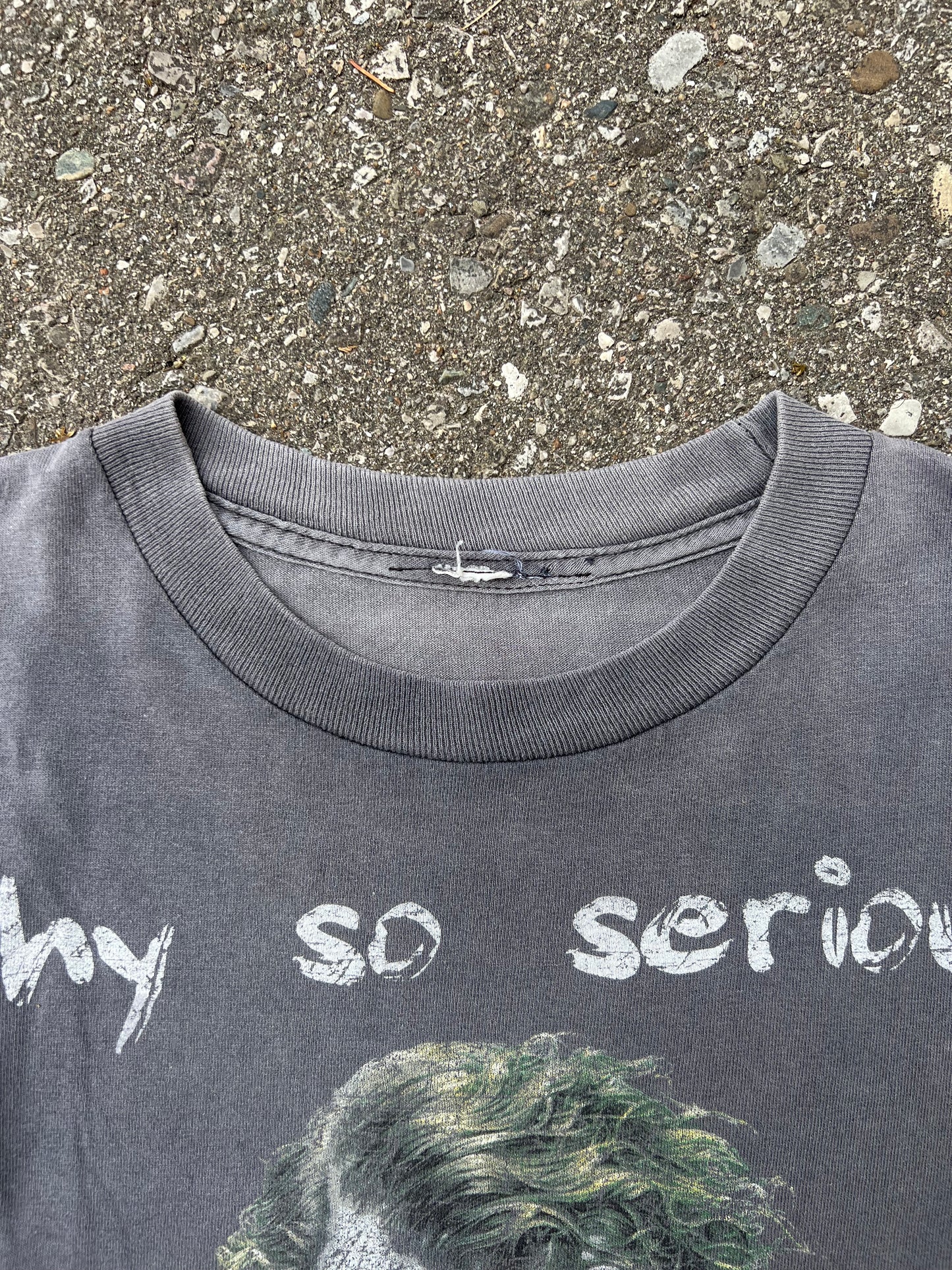 2008 'Why So Serious?' The Dark Knight Faded Graphic T-Shirt - L
