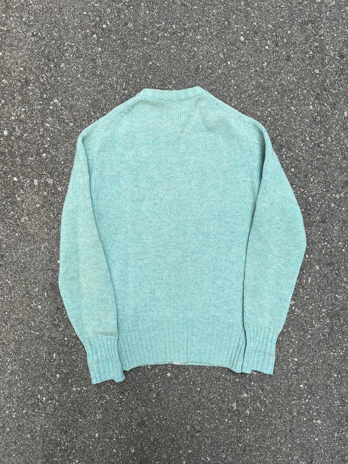 1960's Peter Scott Light Blue Wool Knit Cardigan - S