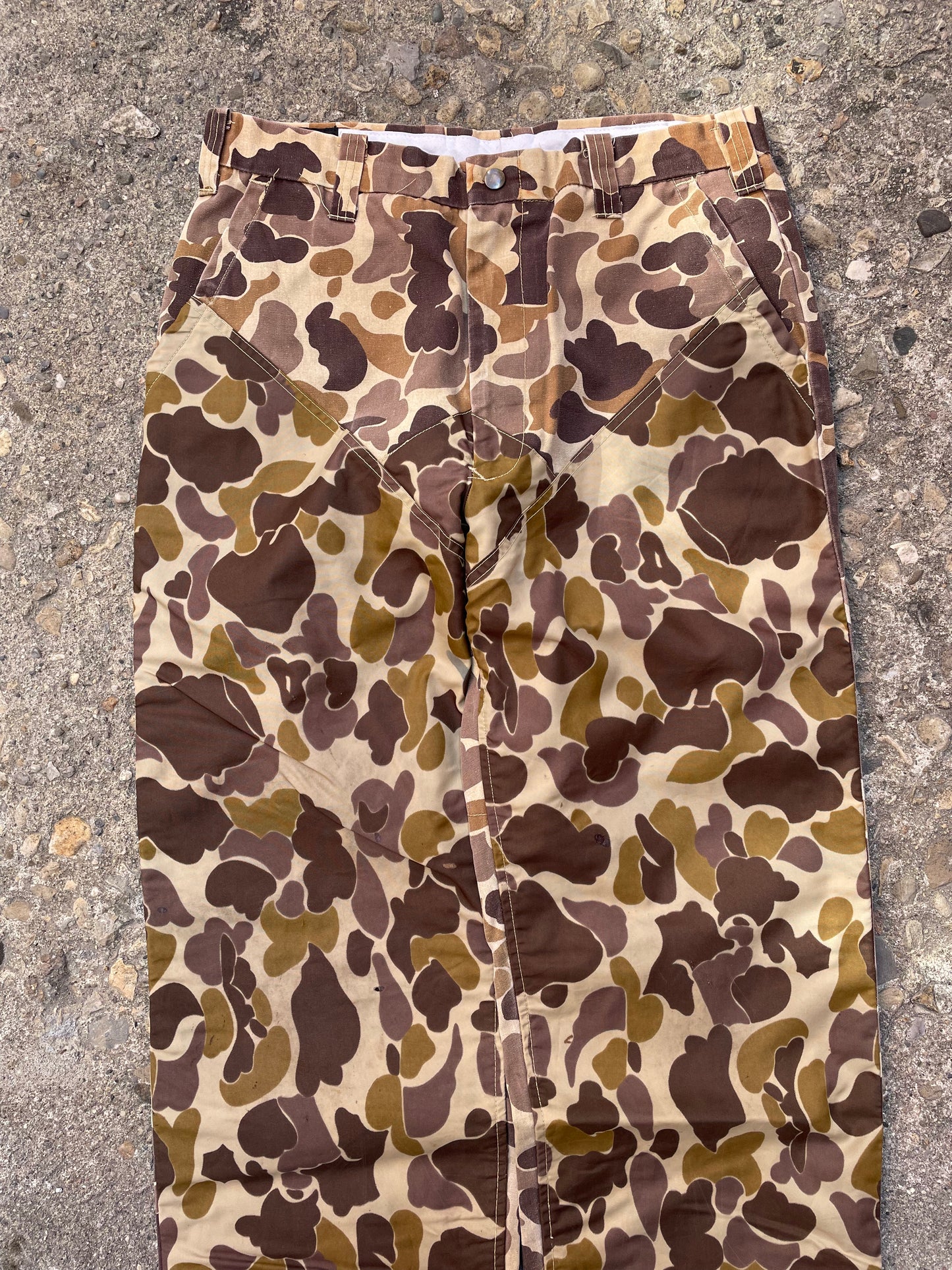 1970's/1980's Mountain Praire Duck Camo Hunting Pants - 34