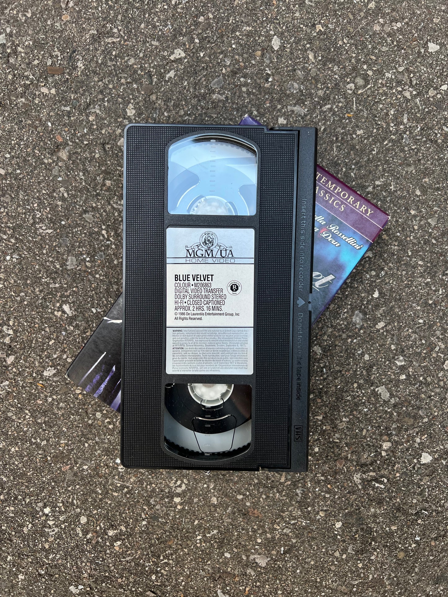 1986 Blue Velvet VHS Tape
