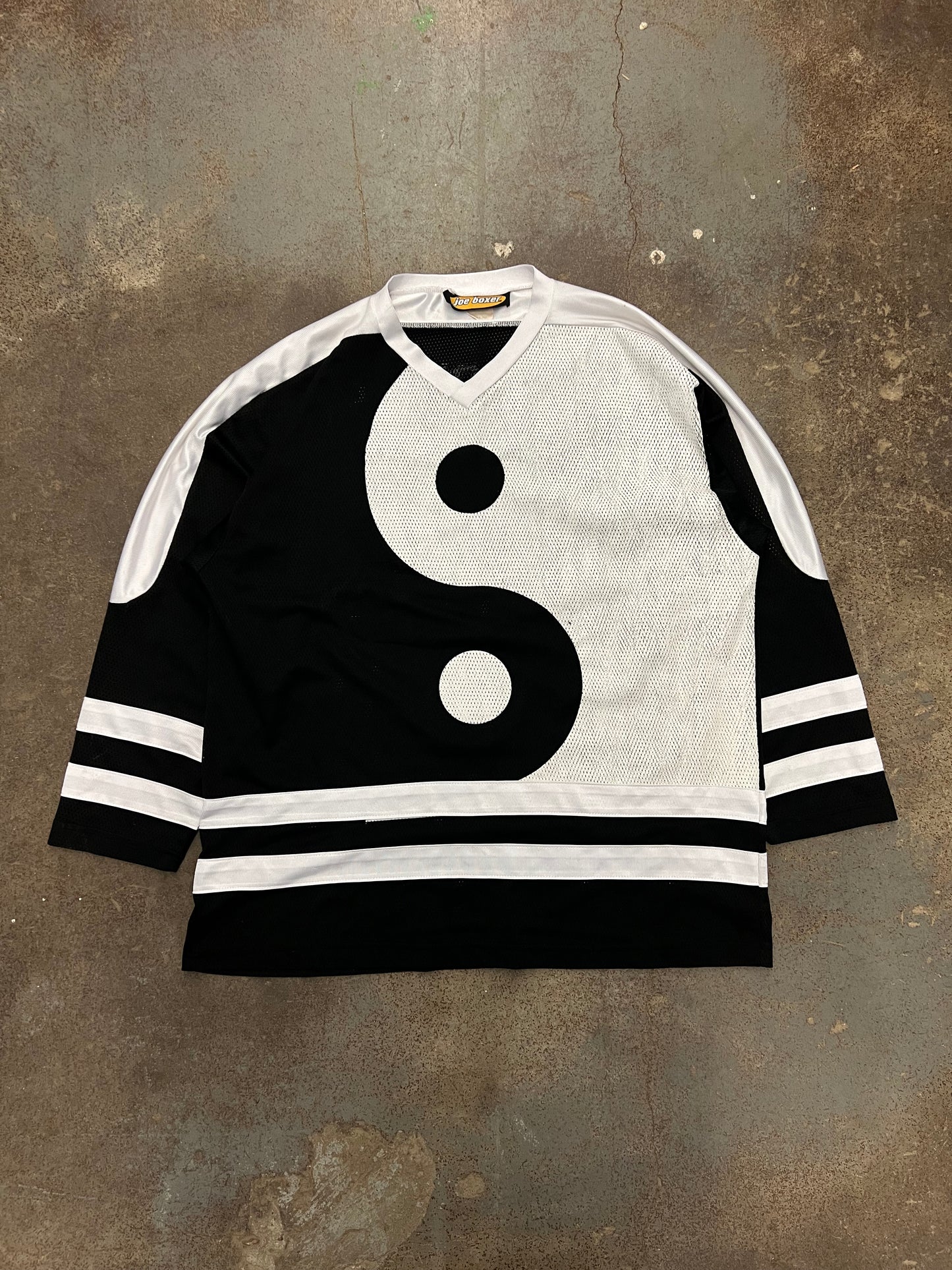 1990's Joe Boxer Ying Yang Hockey Jersey - XL