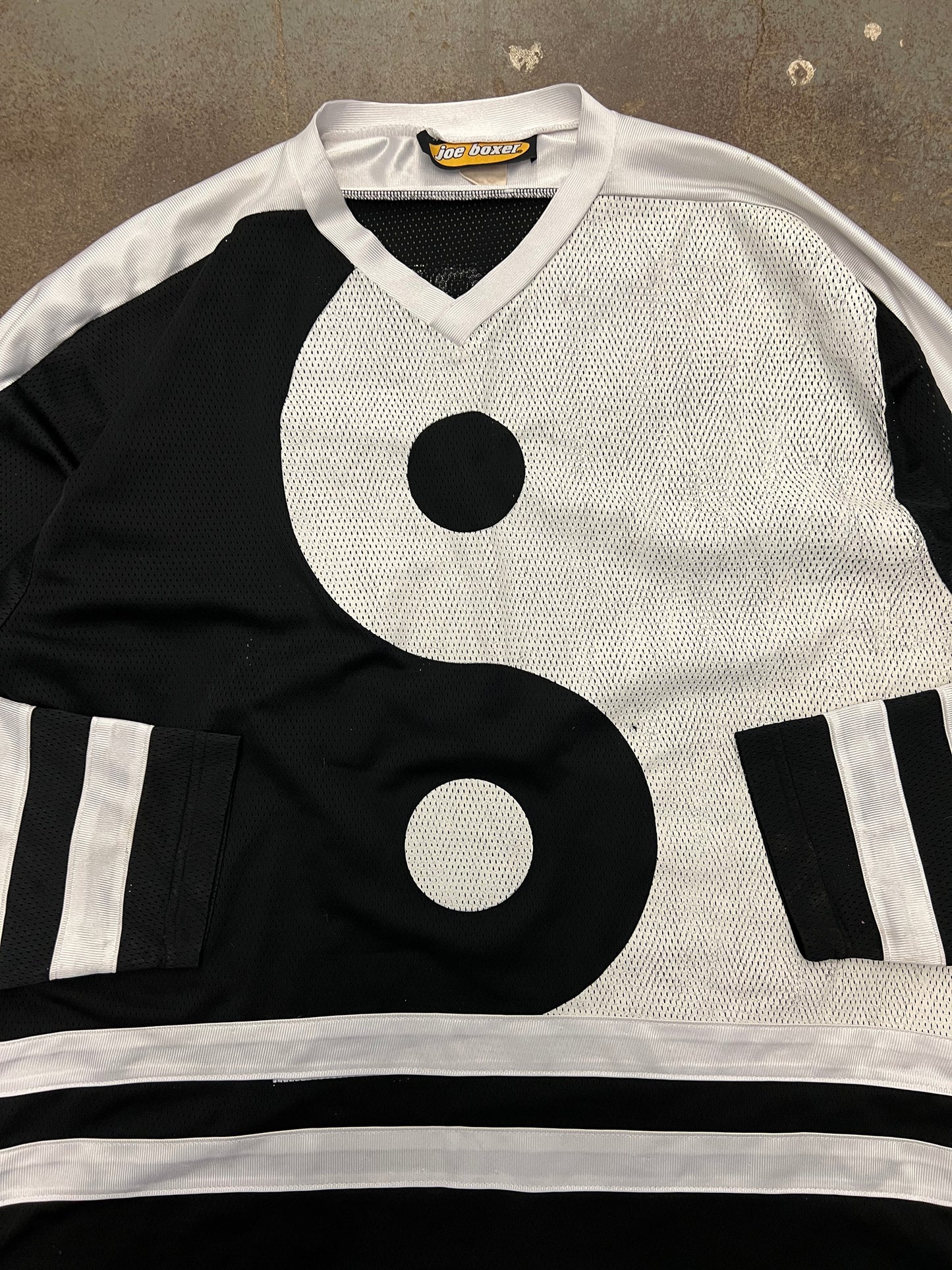 1990's Joe Boxer Ying Yang Hockey Jersey - XL