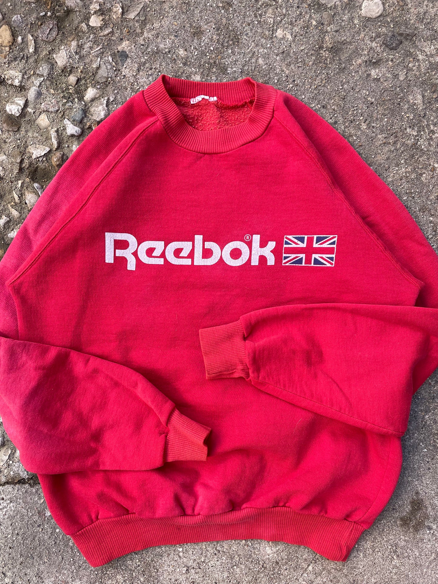 1980's Reebok Graphic Logo Crewneck - M