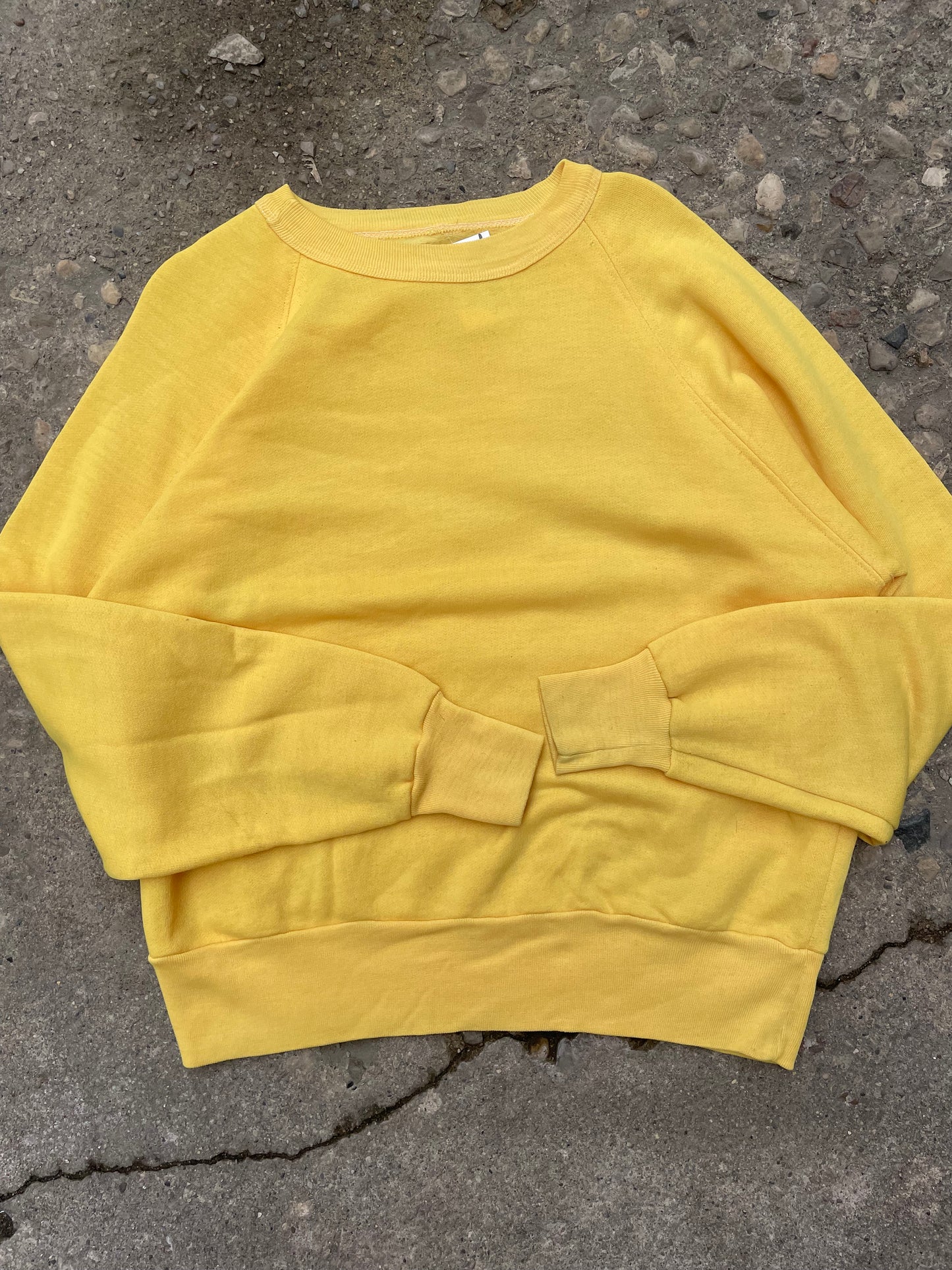 1980's Blank Yellow Crewneck - L