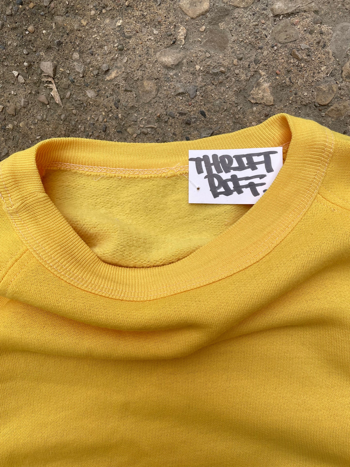 1980's Blank Yellow Crewneck - L