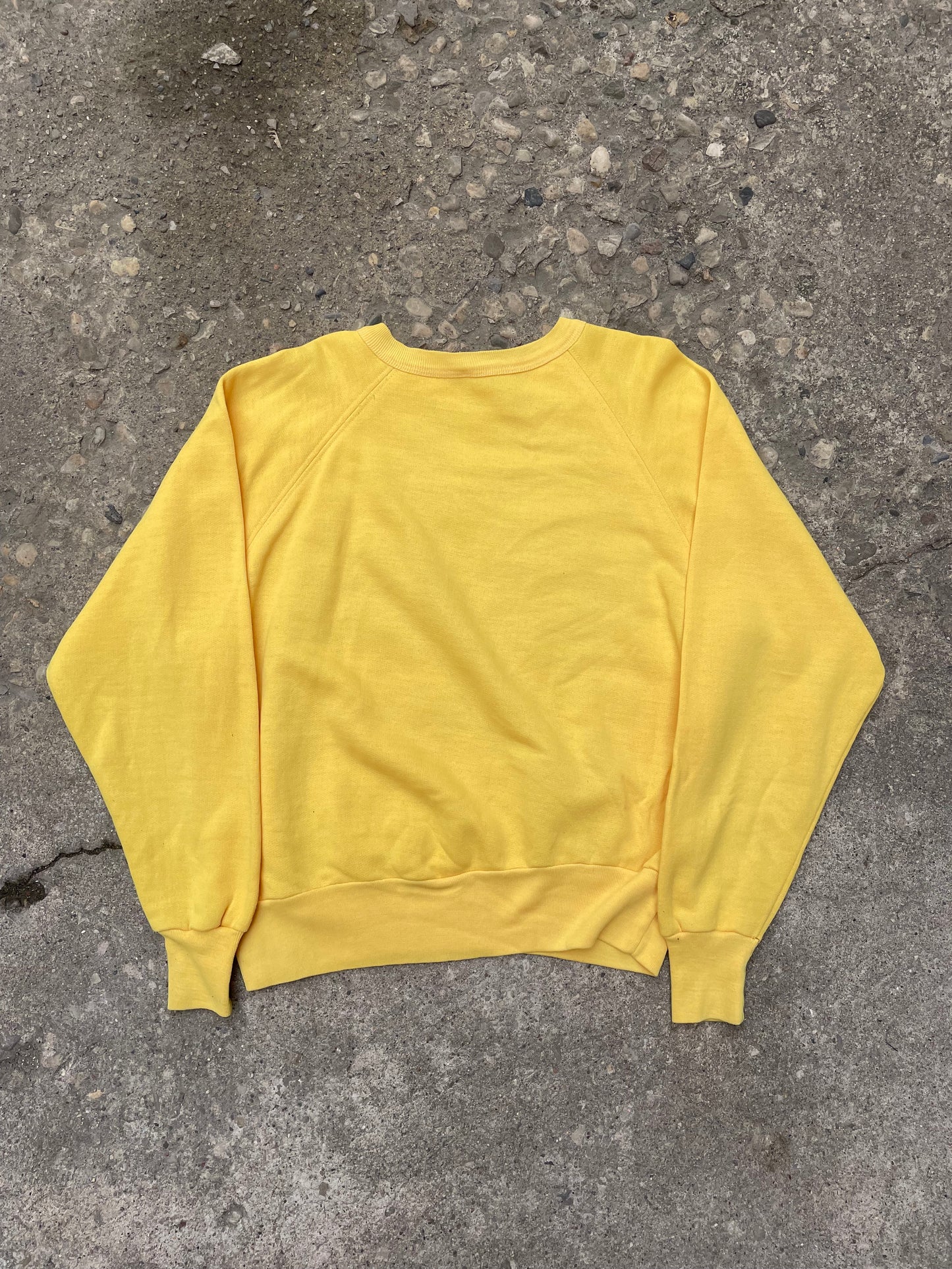 1980's Blank Yellow Crewneck - L