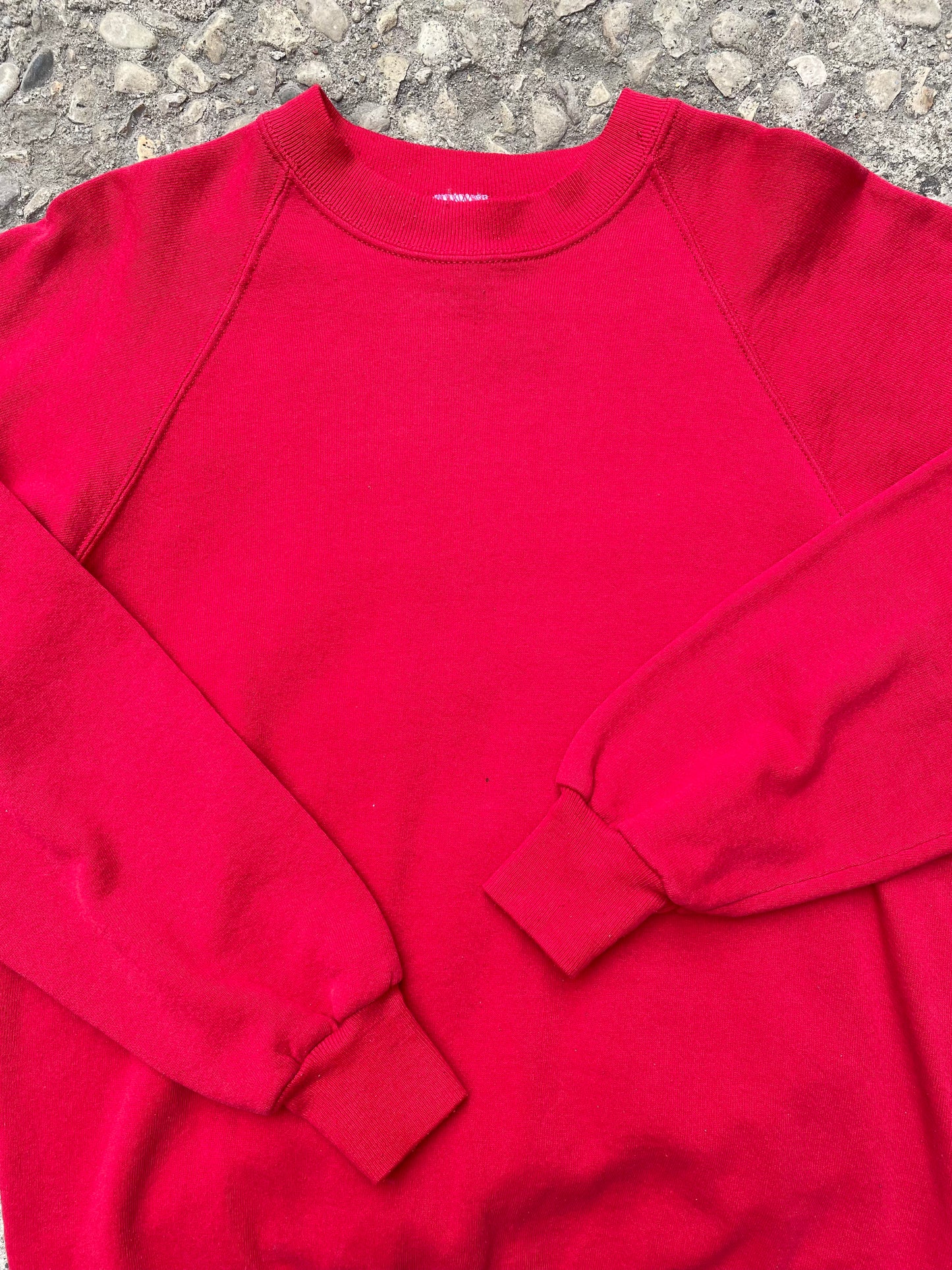 1990's Jerzees Blank Red Crewneck - L