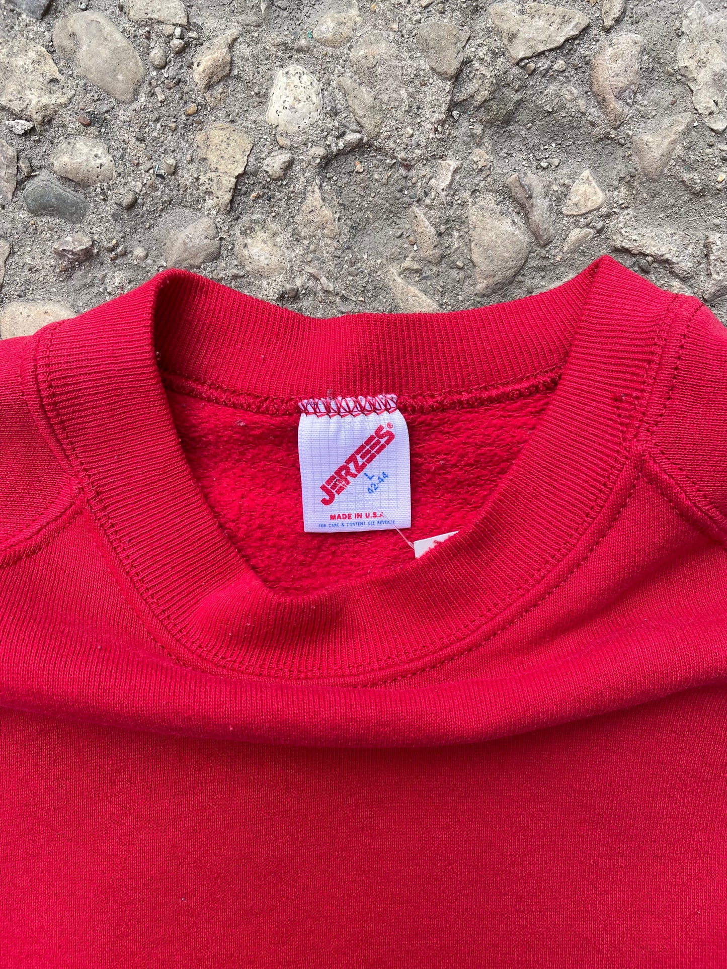 1990's Jerzees Blank Red Crewneck - L