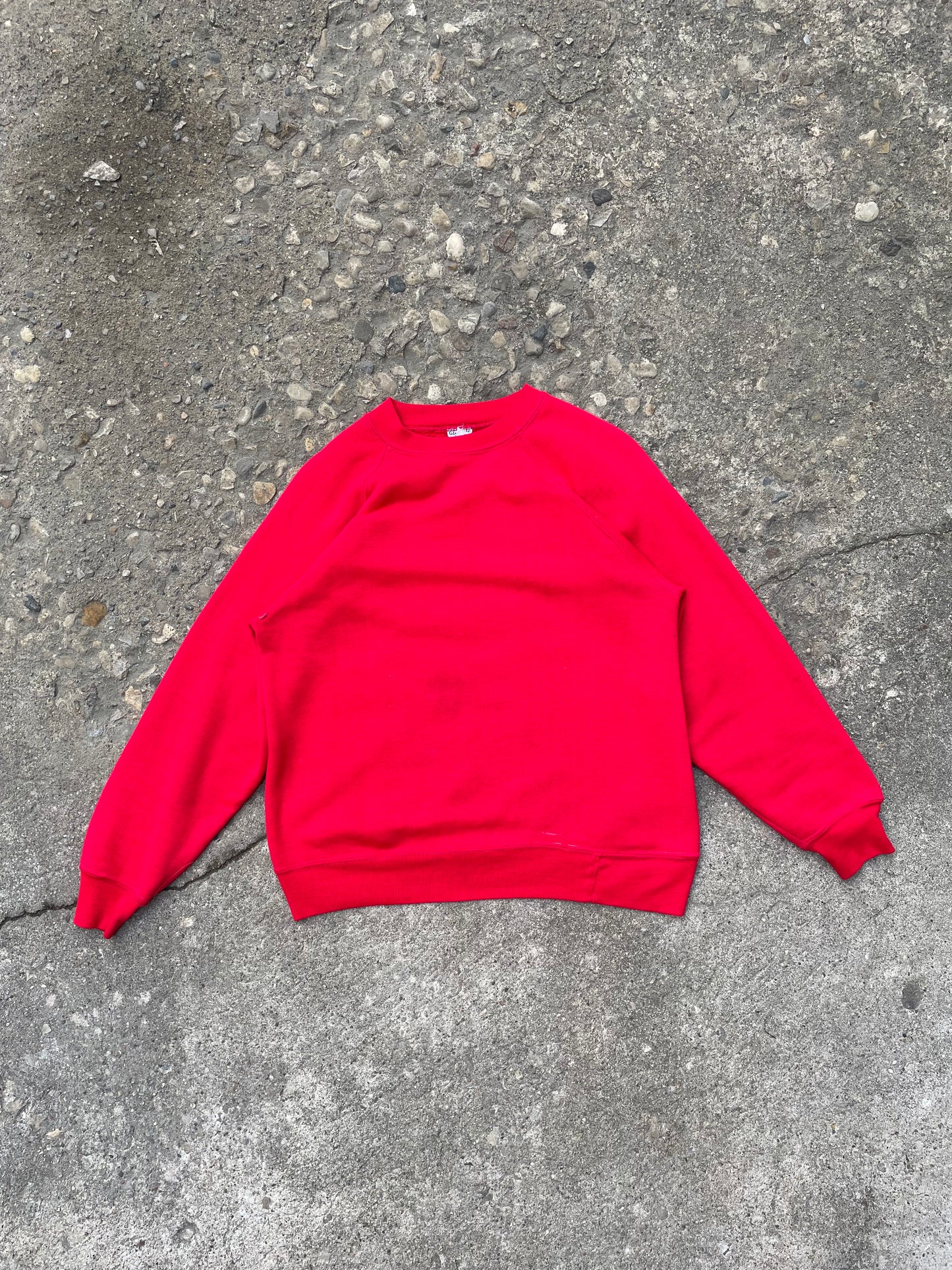 1970's Glen Isle Garments Blank Red Crewneck - S