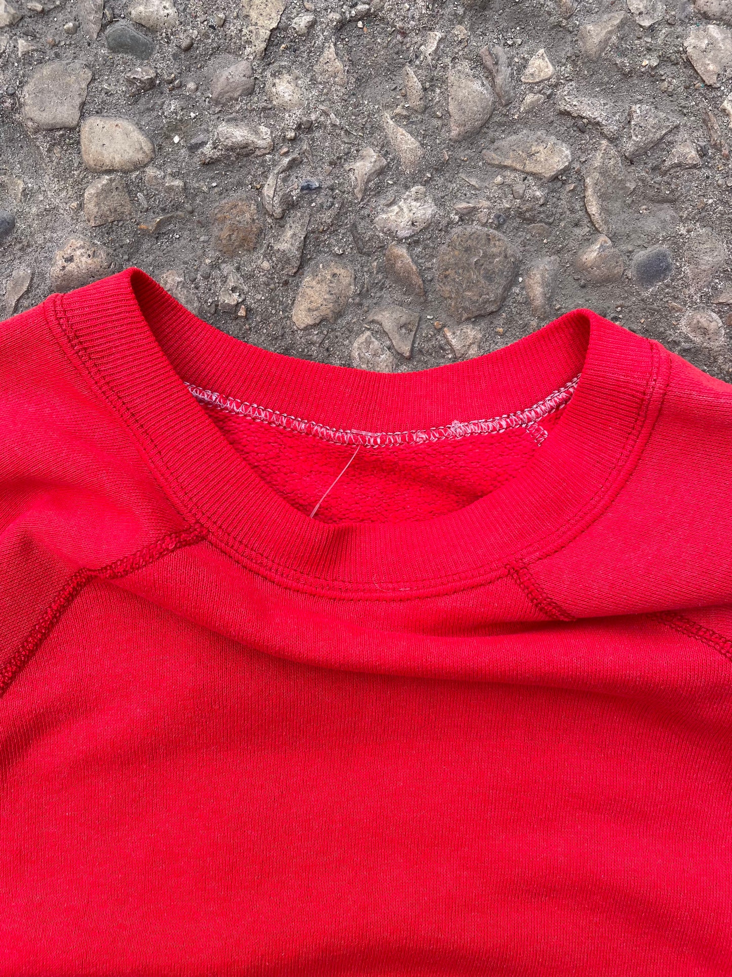 1970's/1980's Blank Red Crewneck - S