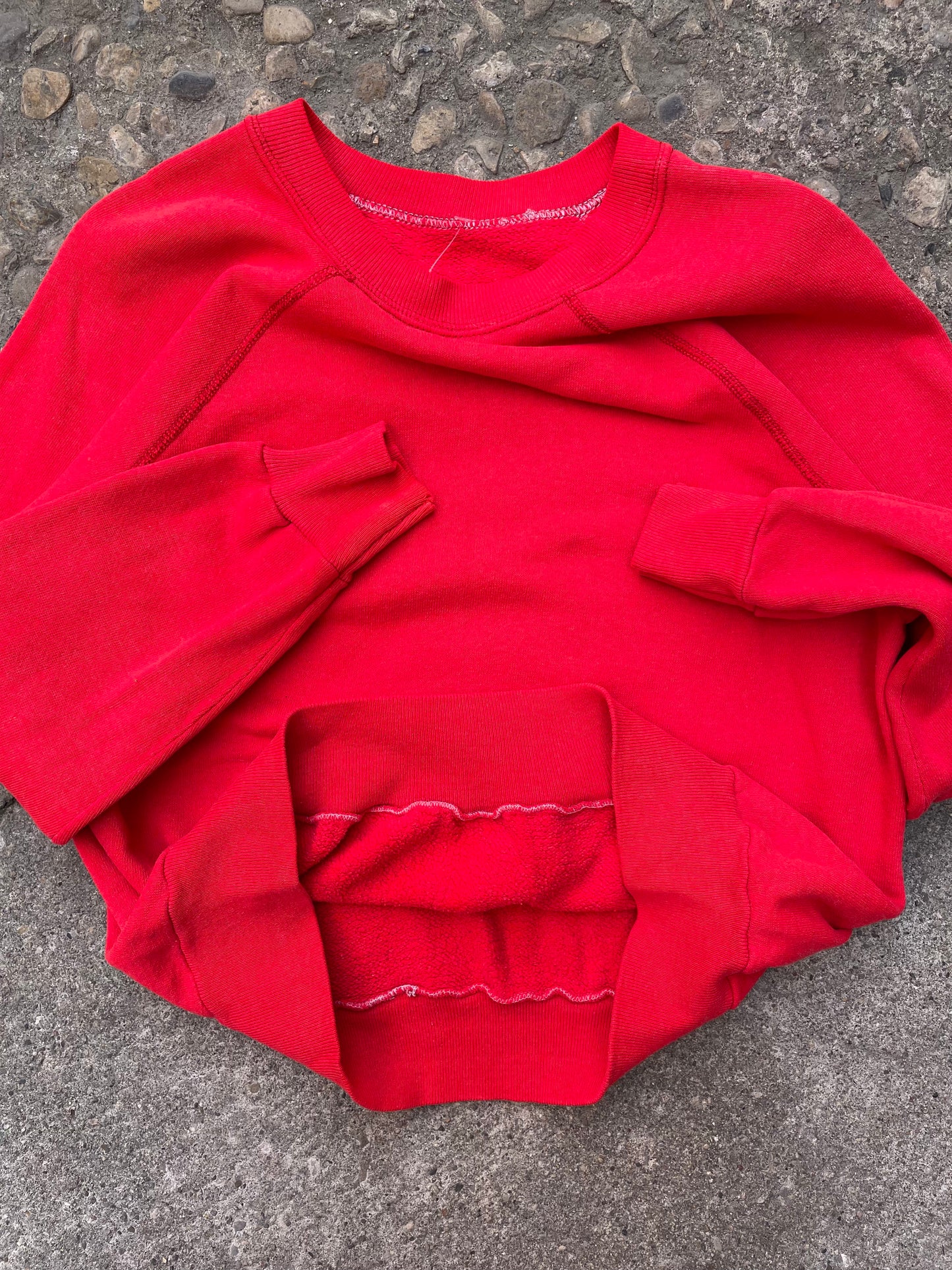 1970's/1980's Blank Red Crewneck - S