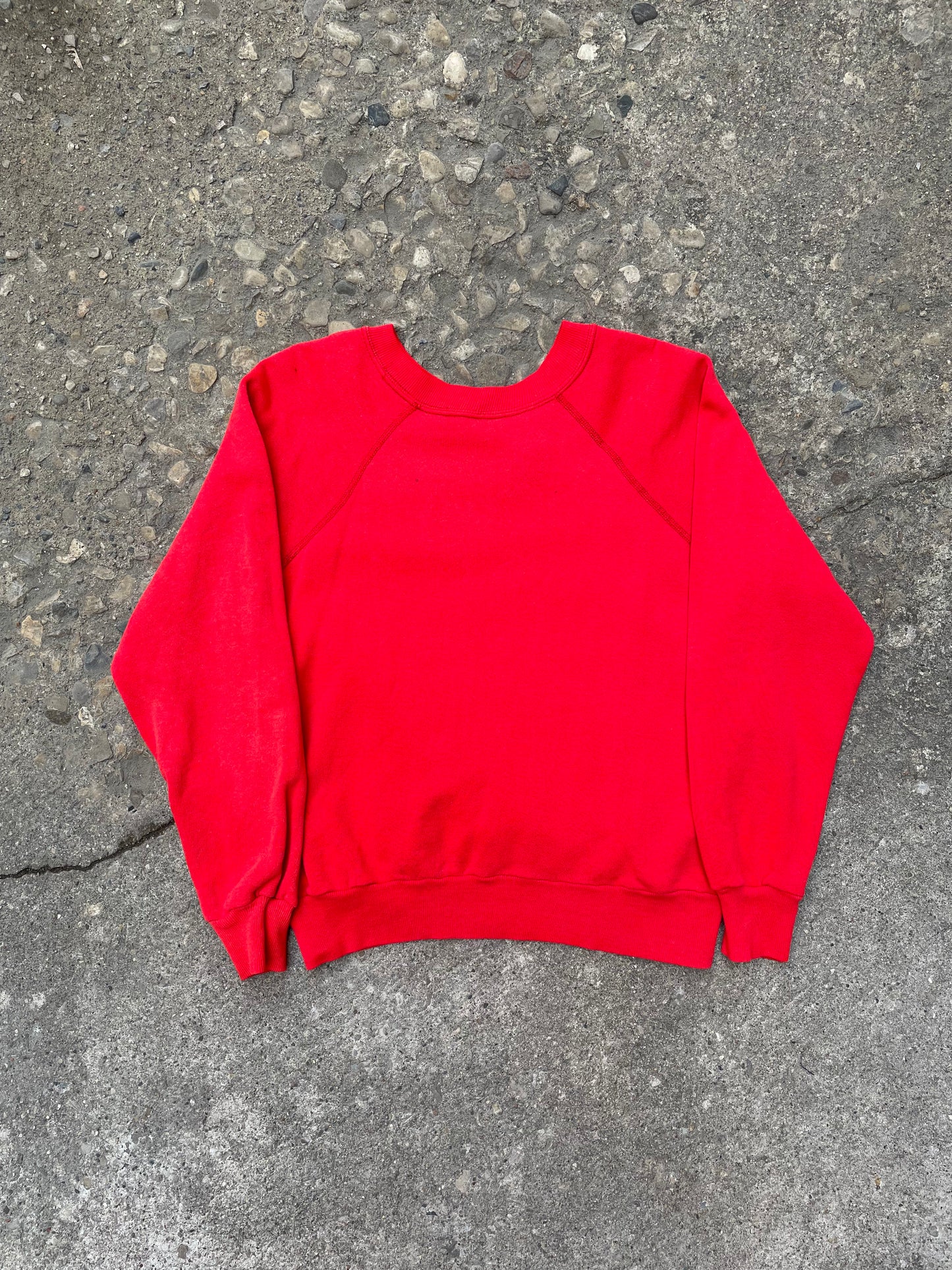 1970's/1980's Blank Red Crewneck - S