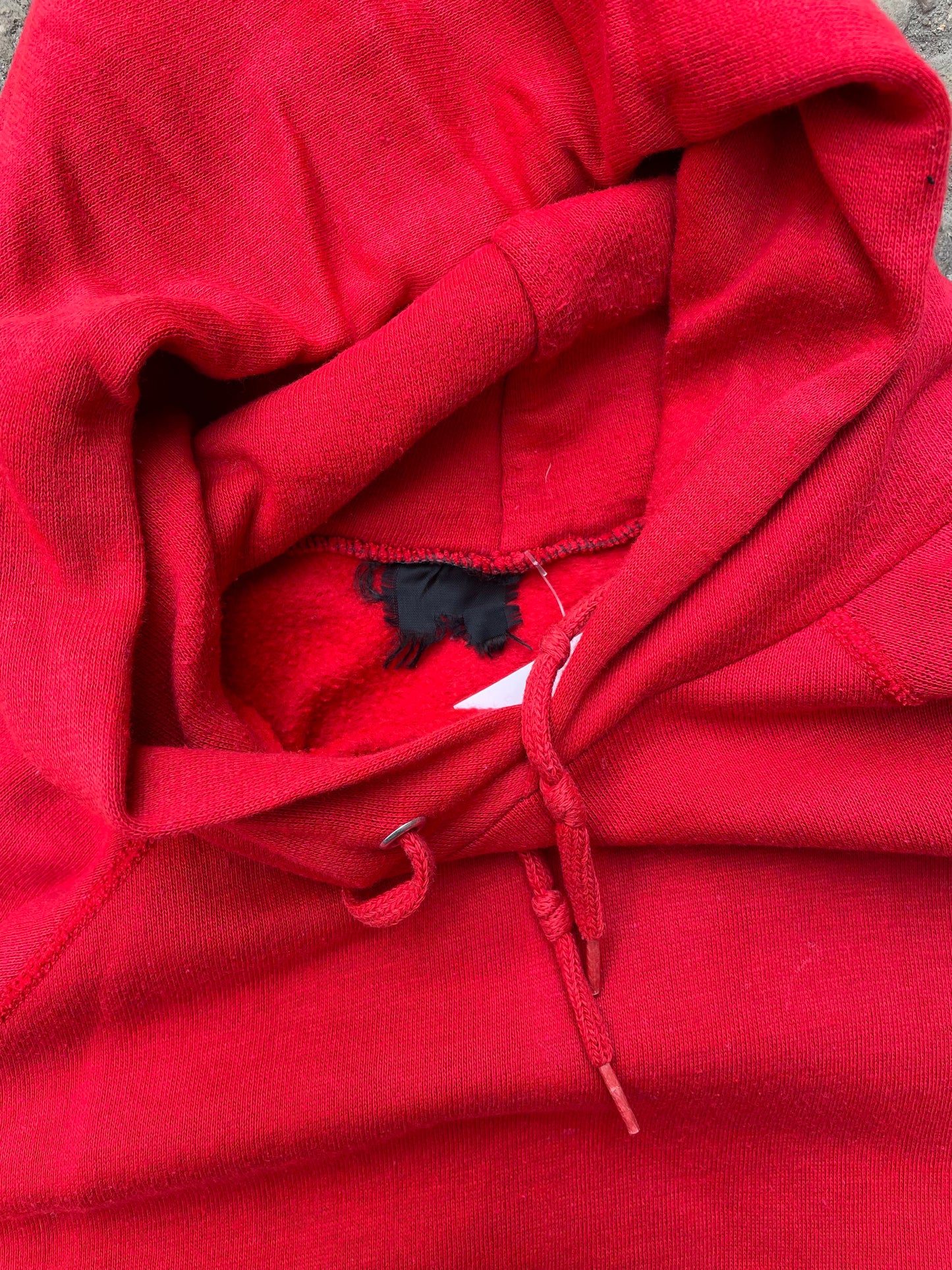 1980's Blank Red Hoodie - M