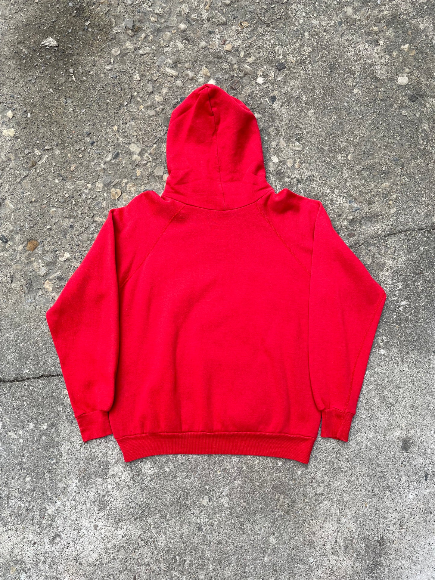 1980's Blank Red Hoodie - M