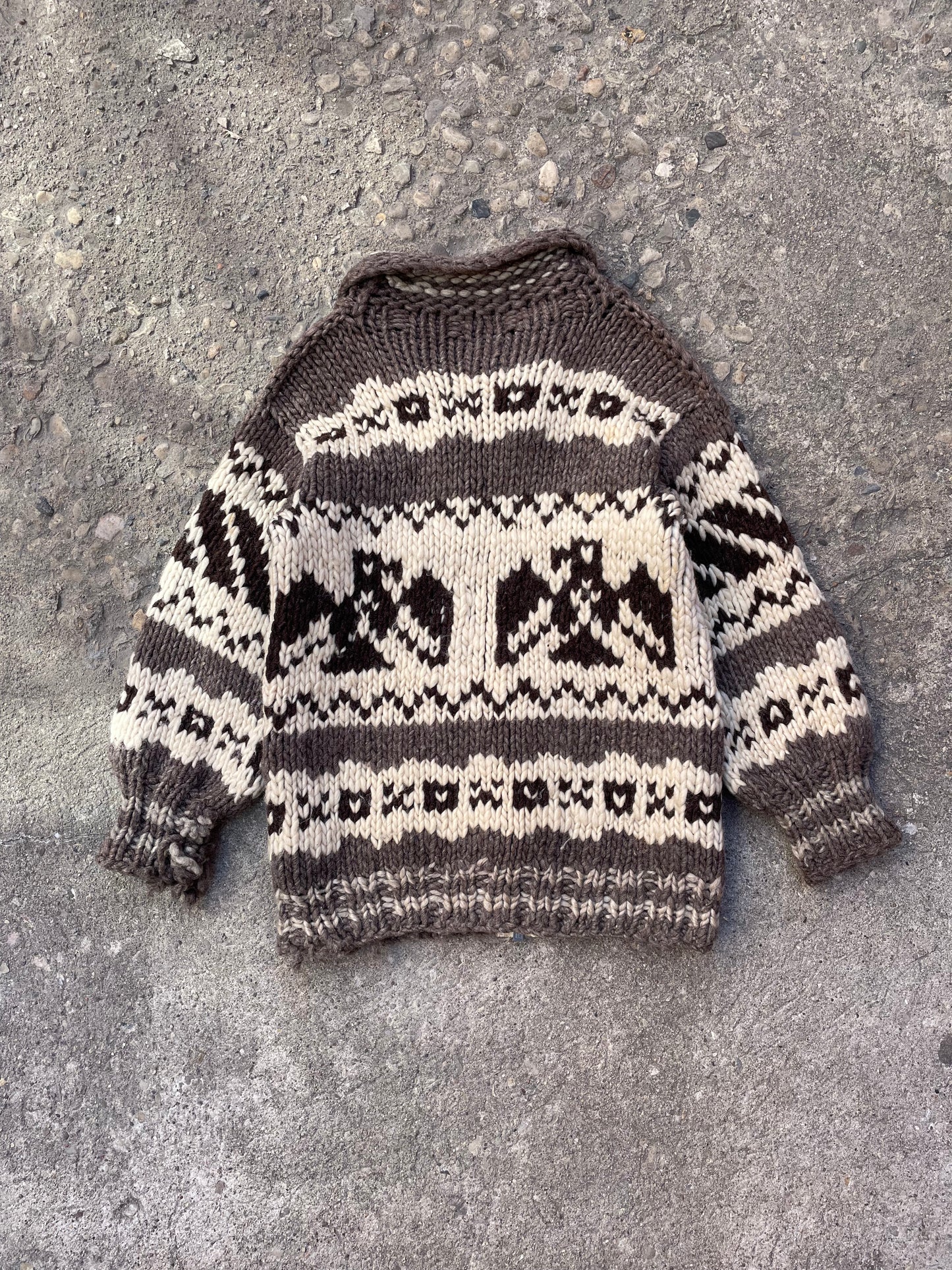 1950's/1960's Thunderbird Cowichan Knit Sweater - M