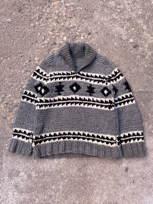 1960's Pullover Cowichan Knit Sweater - L