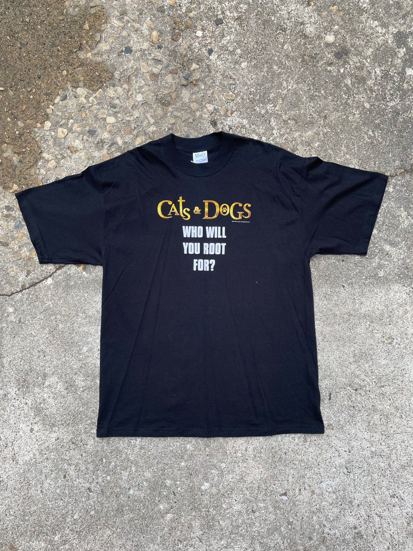 2001 Cats & Dogs Movie Promo T-Shirt - XL