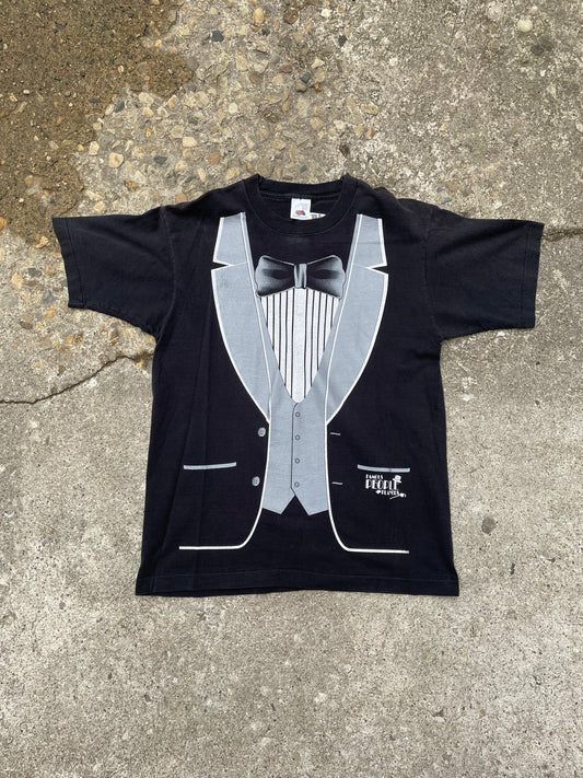 1990's Tuxedo Graphic T-Shirt - L