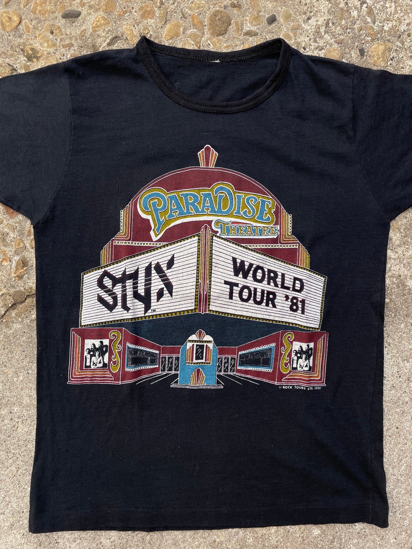 1981 Styx World Tour Band Ringer T-Shirt - S